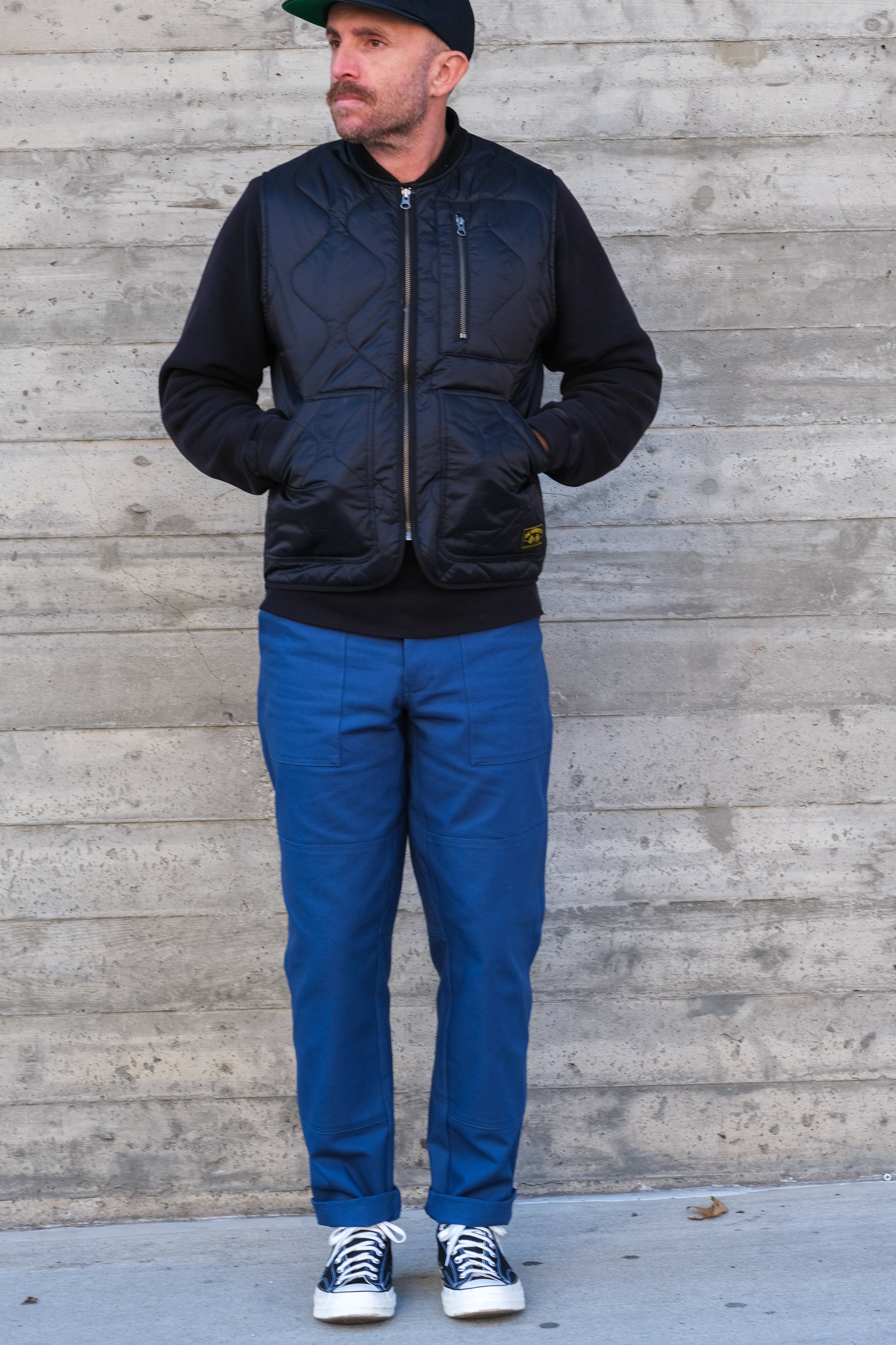 Bedford Canvas Double Knee Pant - Cobalt