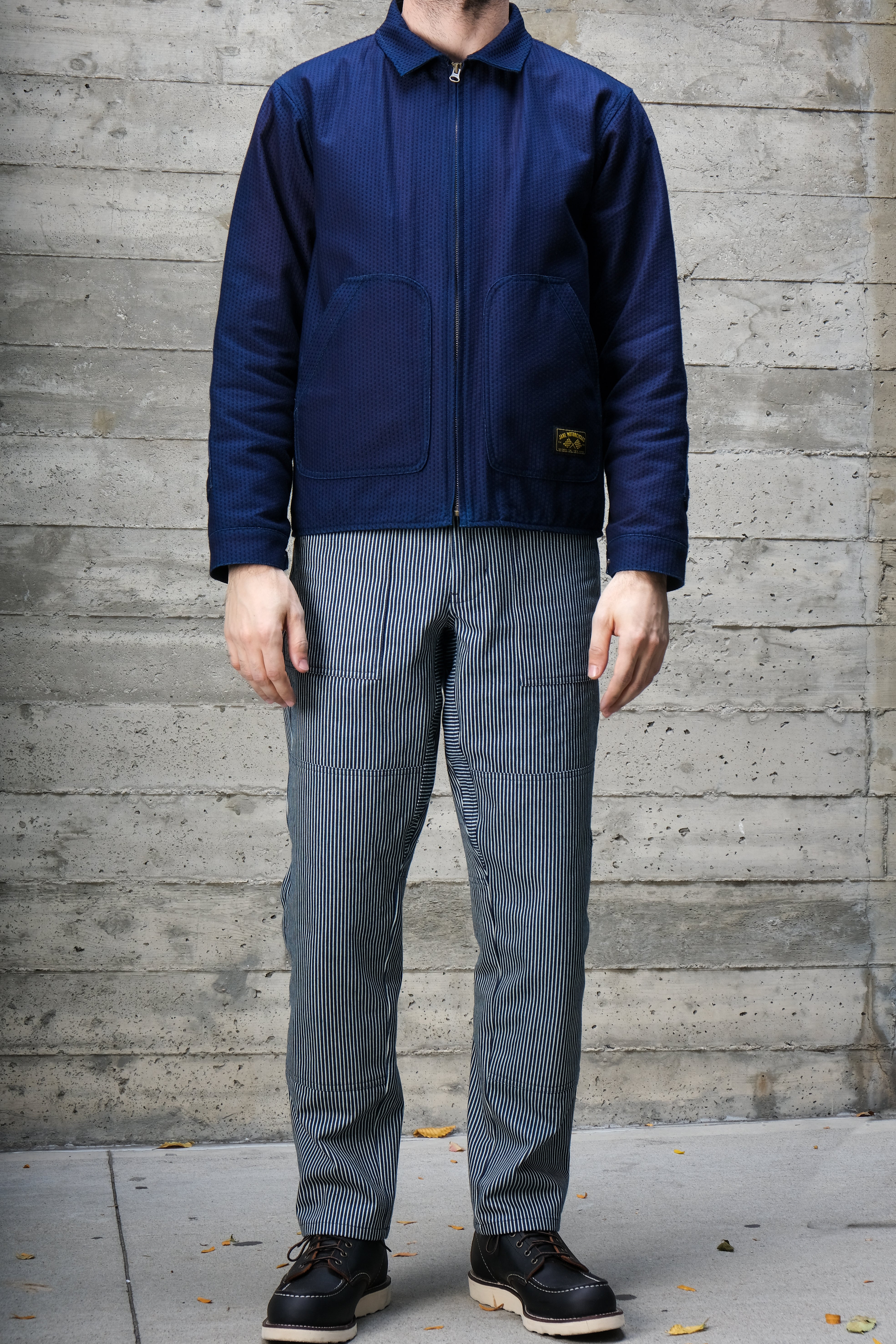 Bedford Double Knee Pant - Hickory Stripe