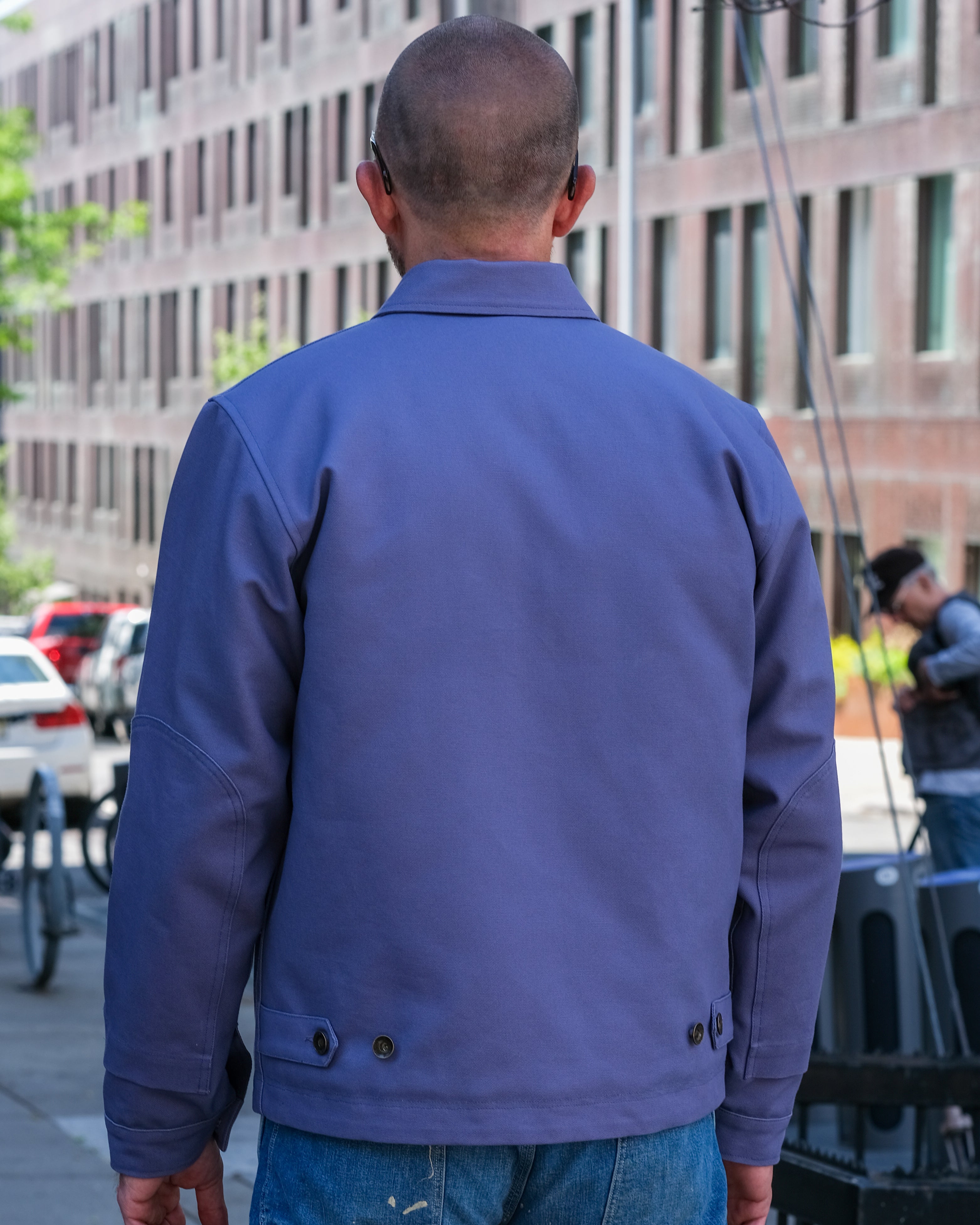 Lined Mechanic's Jacket - Blue Violet Canvas