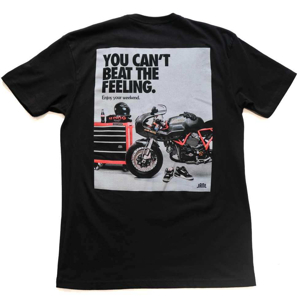 CAN'T BEAT THE FEELING SHORT SLEEVE - BLACK