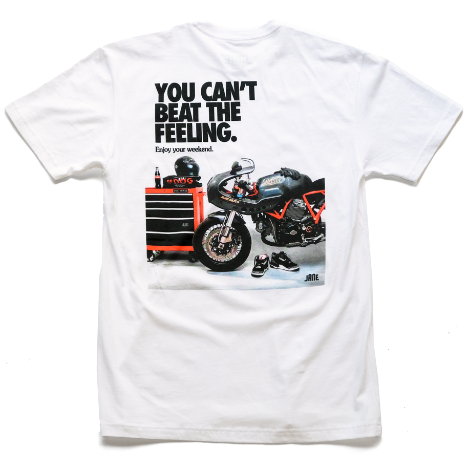 CAN'T BEAT THE FEELING SHORT SLEEVE - WHITE