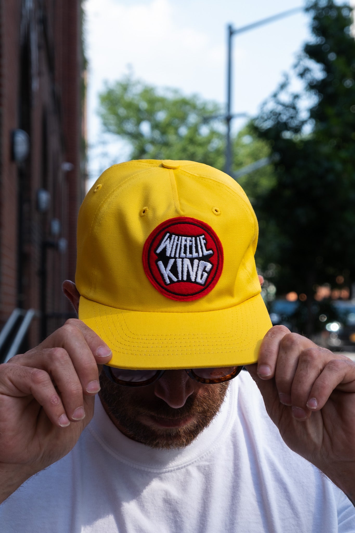 Wheelie King Ball Cap Yellow