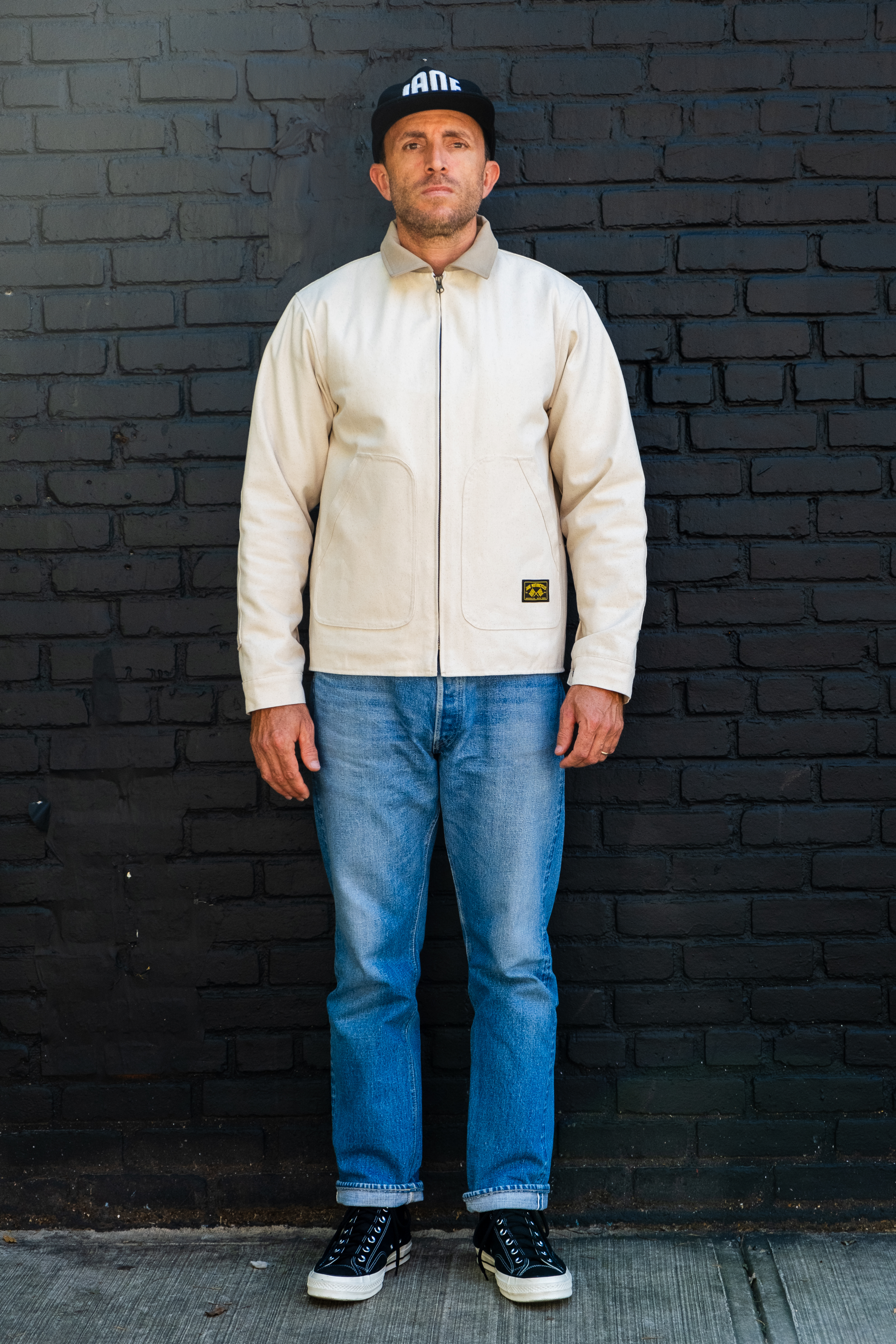 Lined Mechanic's Jacket - Natural Canvas