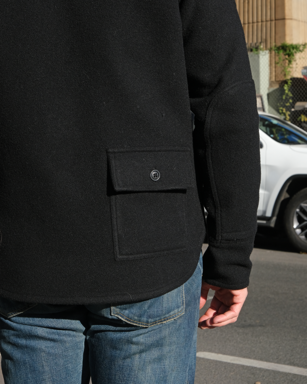 The Mercer Riding Shirt - Wool Black Limited Edition