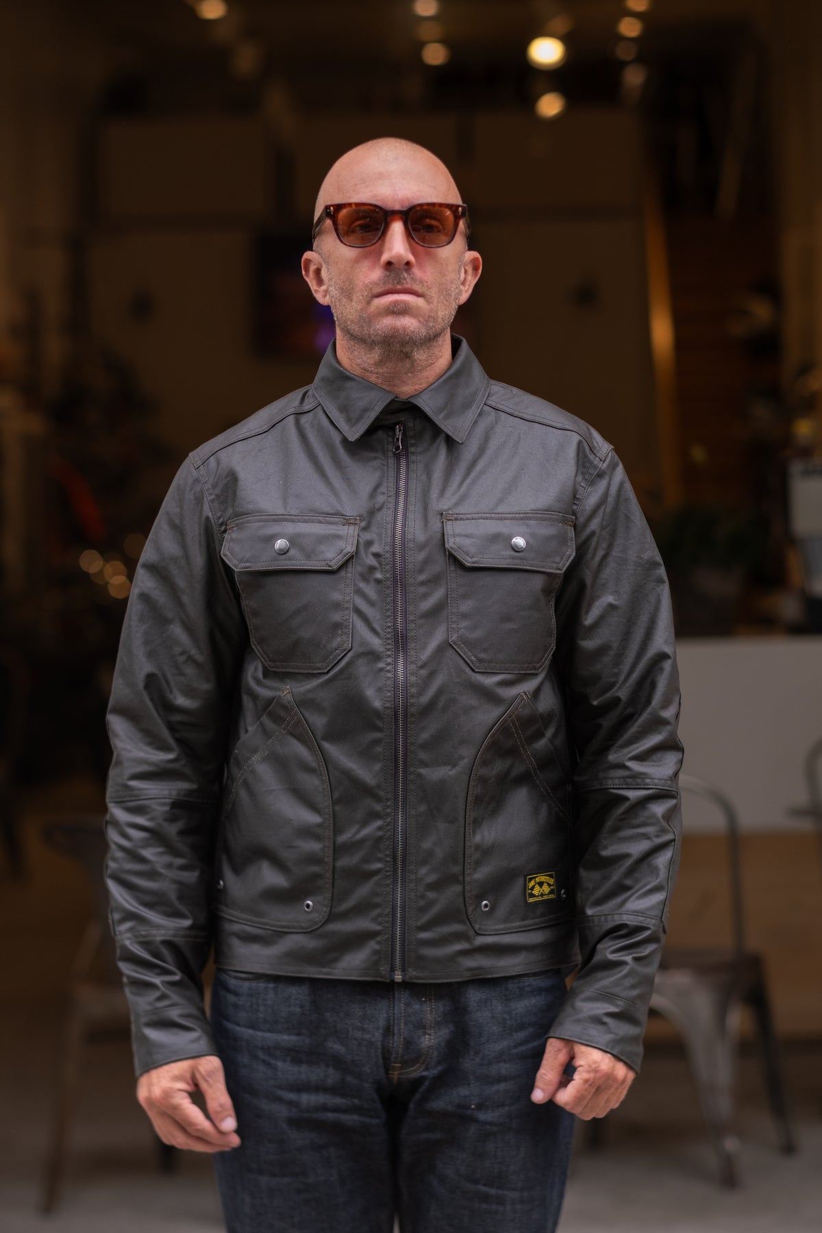 The Driggs Waxed Canvas Green Riding Jacket