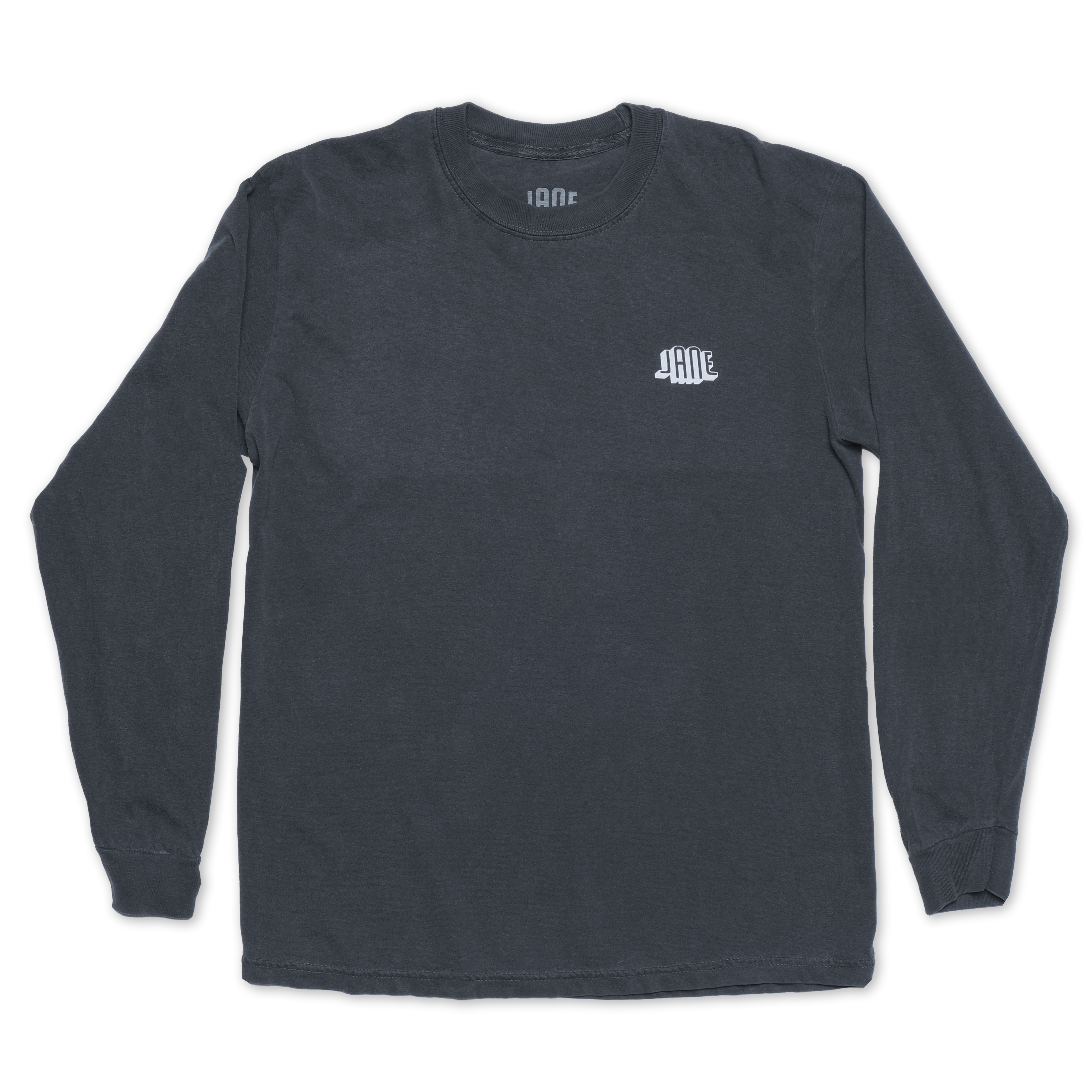 LUDLOW TIGER COLOR LONG SLEEVE T-SHIRT - GARMENT DYED - GREY