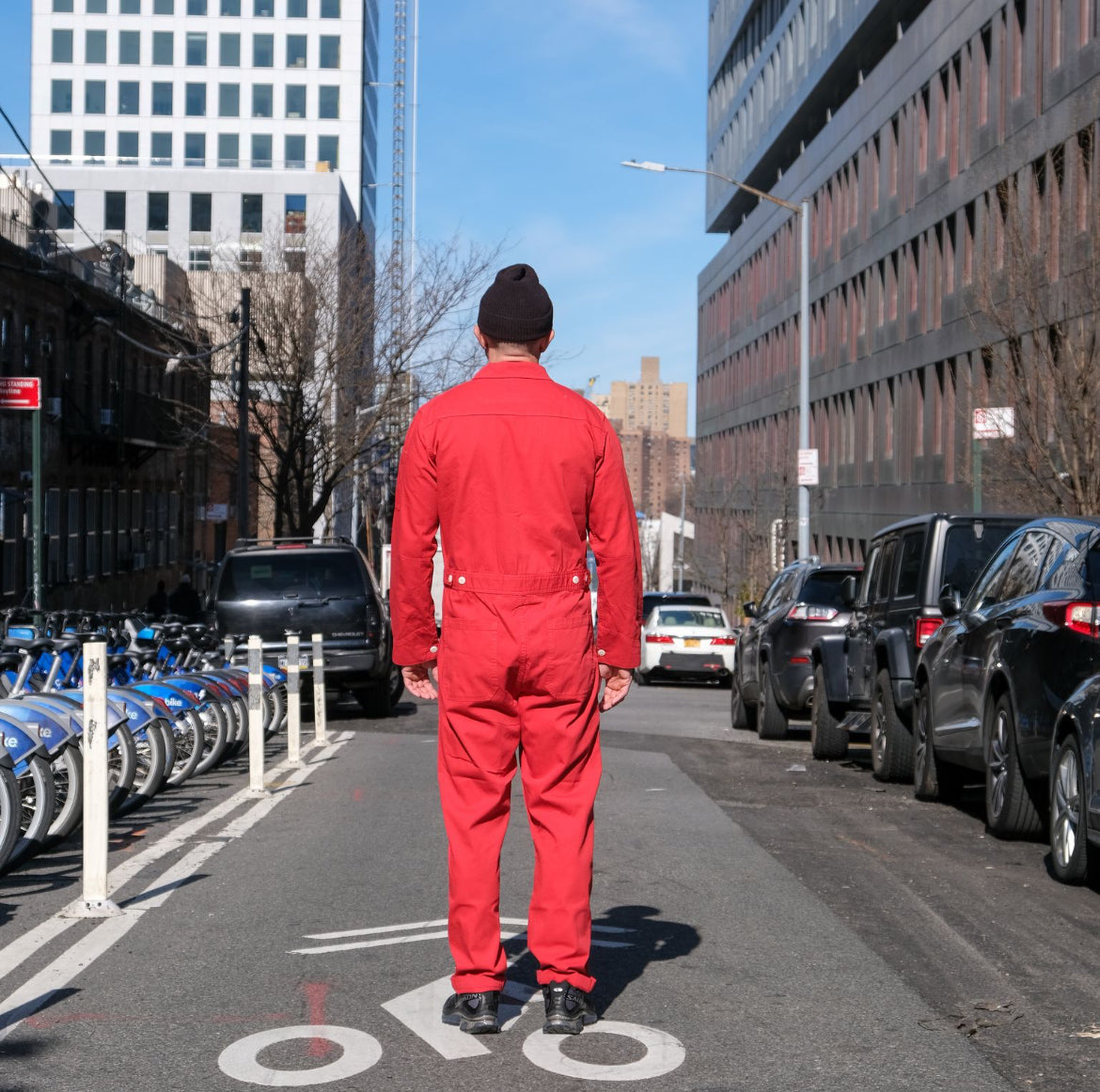 Red Garment Dyed Coveralls