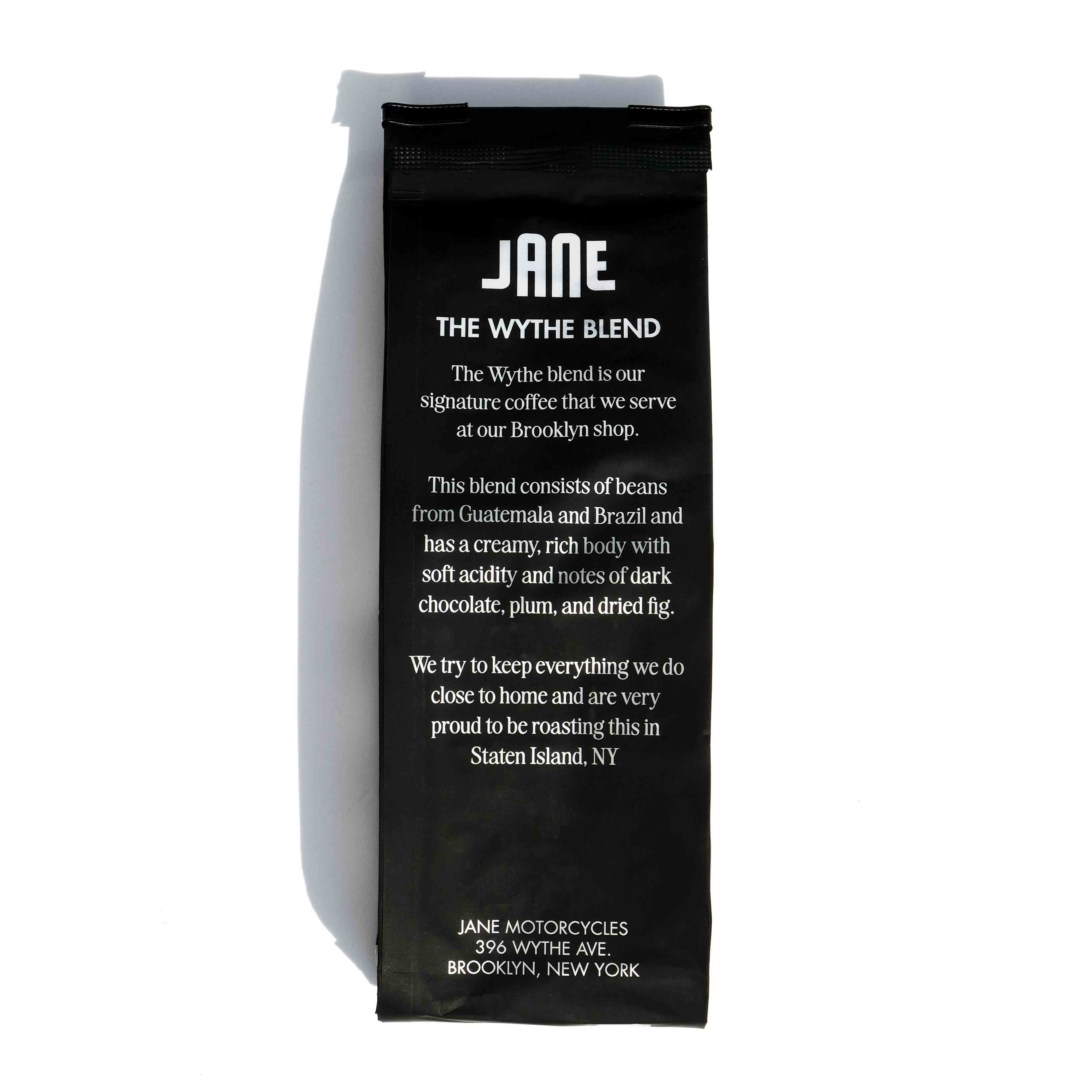 JANE MOTORCYCLES Coffee The WYTHE Blend