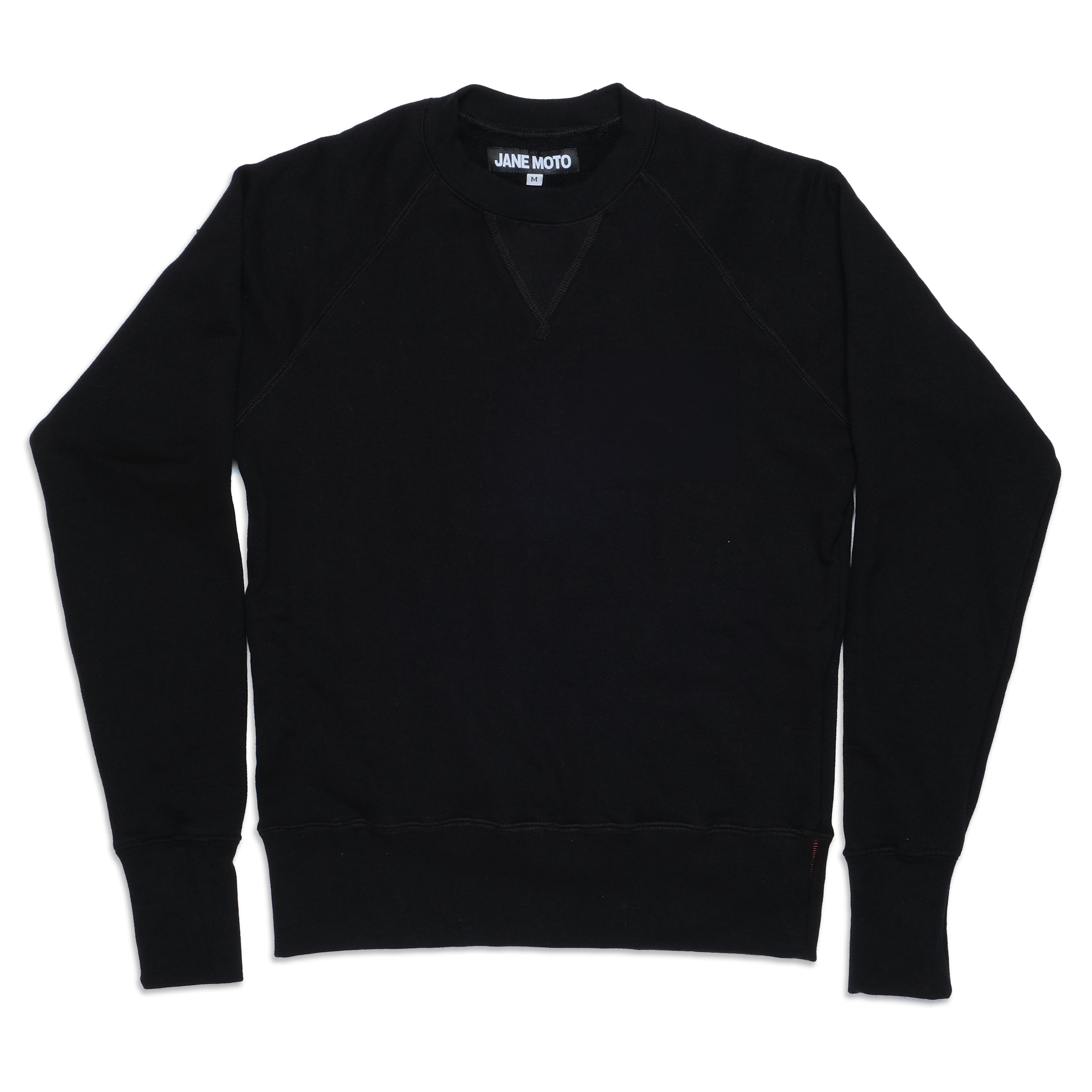 ORGANIC COTTON CREWNECK SWEATSHIRT - FADED BLACK