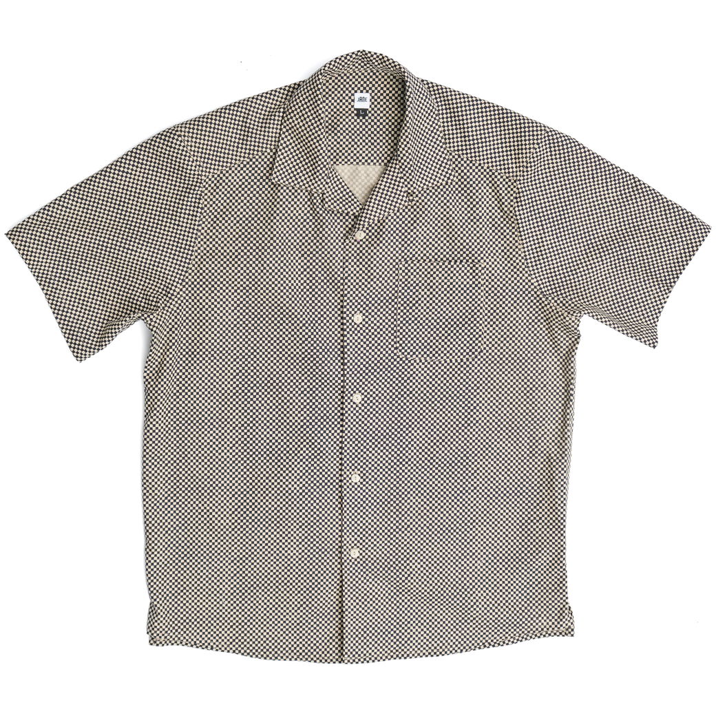 Camp Collar Shirt - Black Check