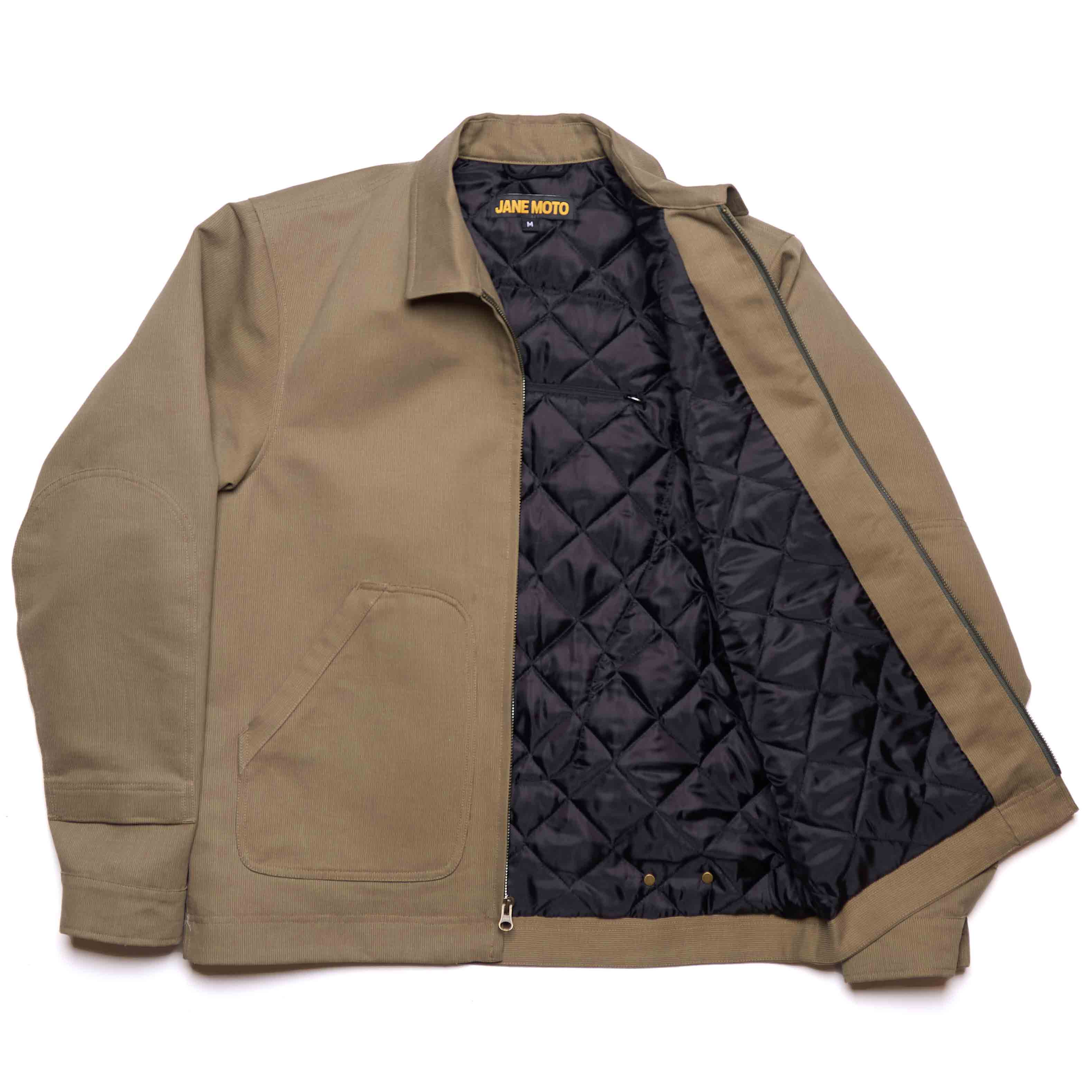 Lined Mechanic's Jacket - Moss Bedford Cord