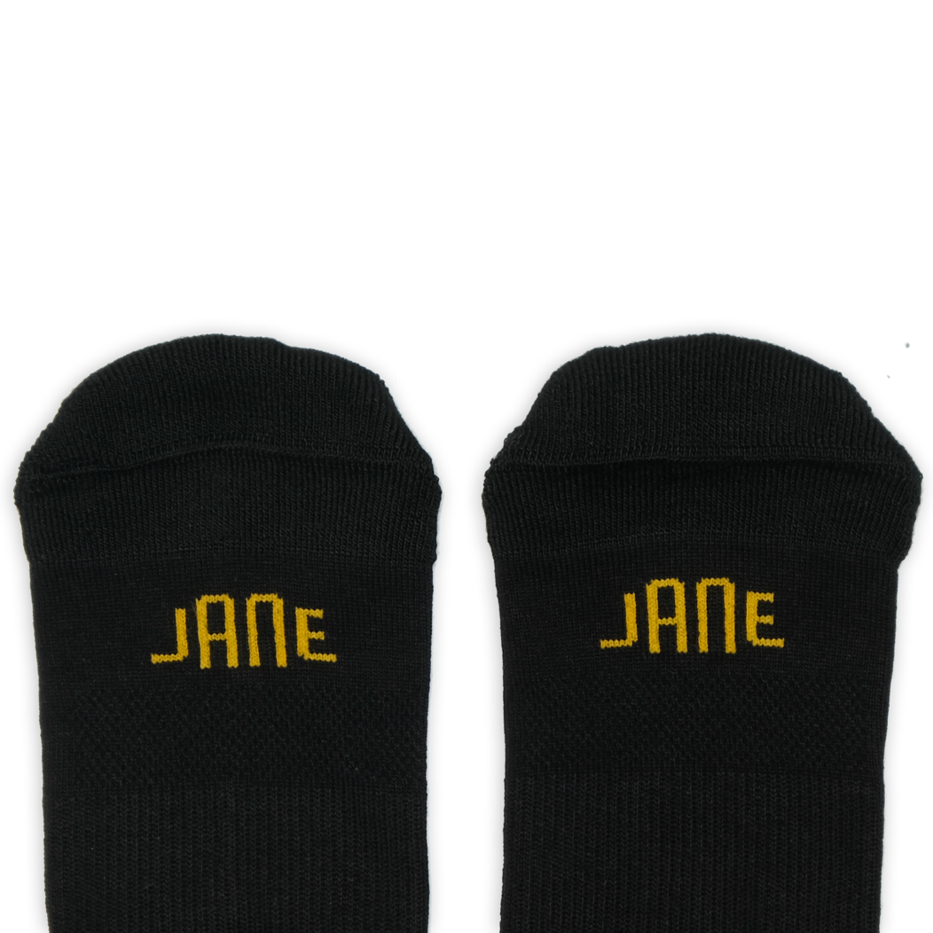 Jane Crew Sock - Black/Gold