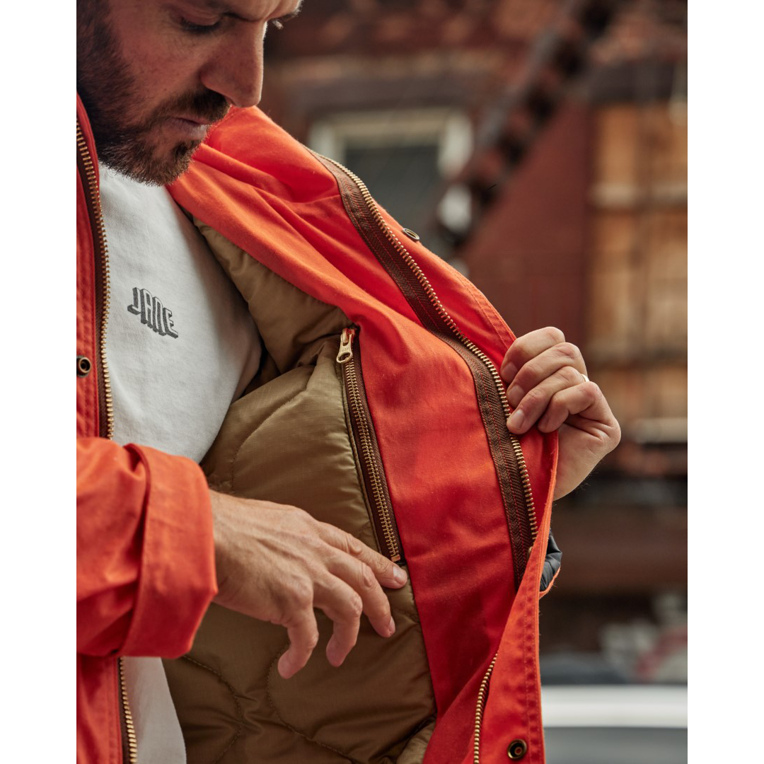 Arctic Kingsland Parka - Waxed Orange