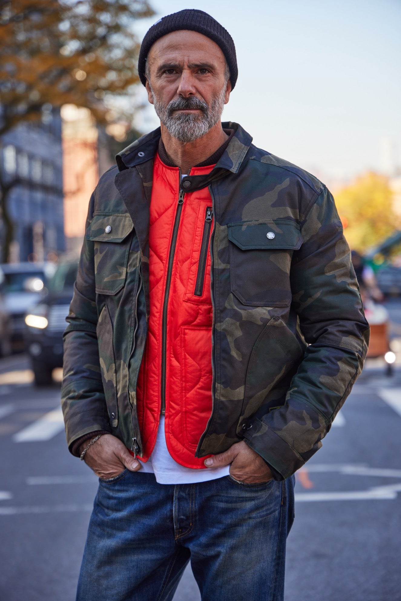 The Driggs Waxed Canvas Woodland Camo Riding Jacket