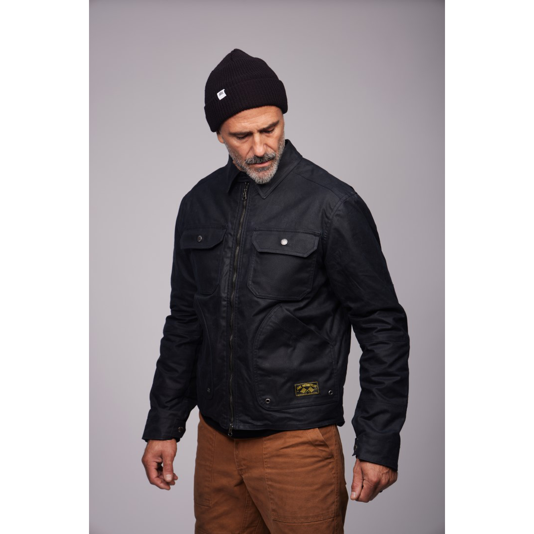 The Driggs Waxed Canvas Black Riding Jacket