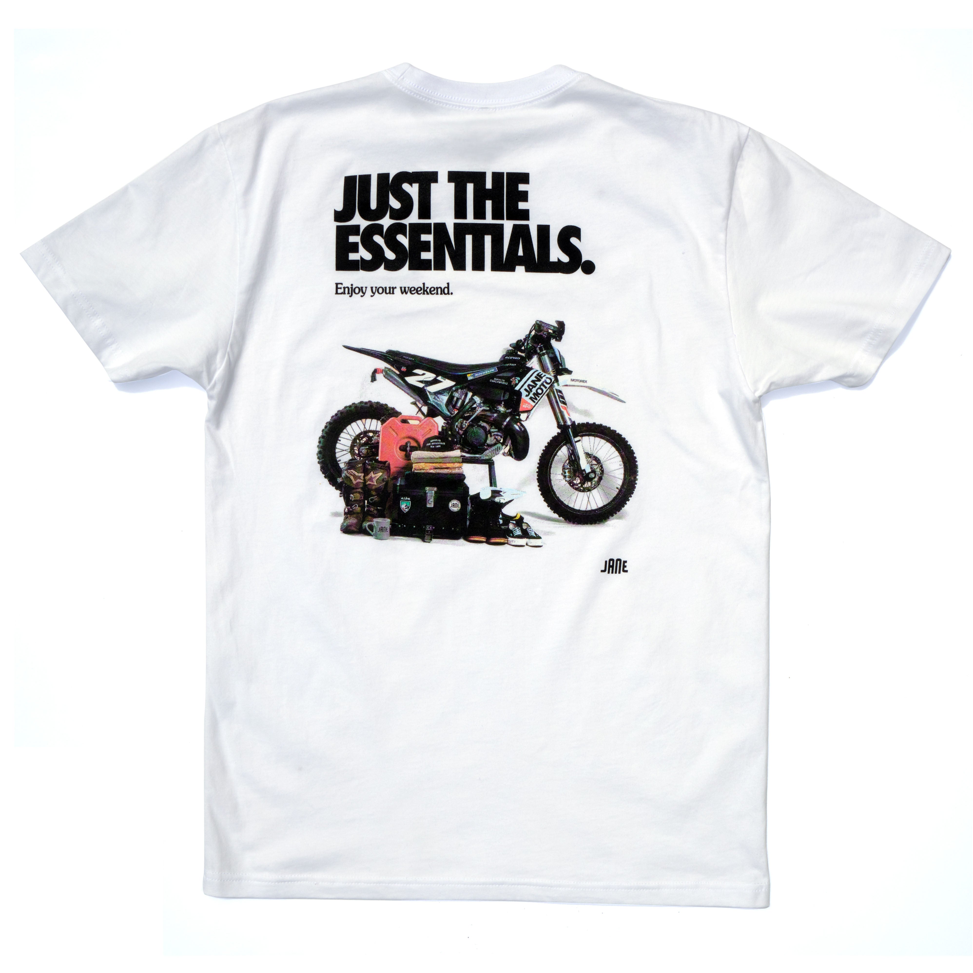 JUST THE ESSENTIALS SHORT SLEEVE - WHITE