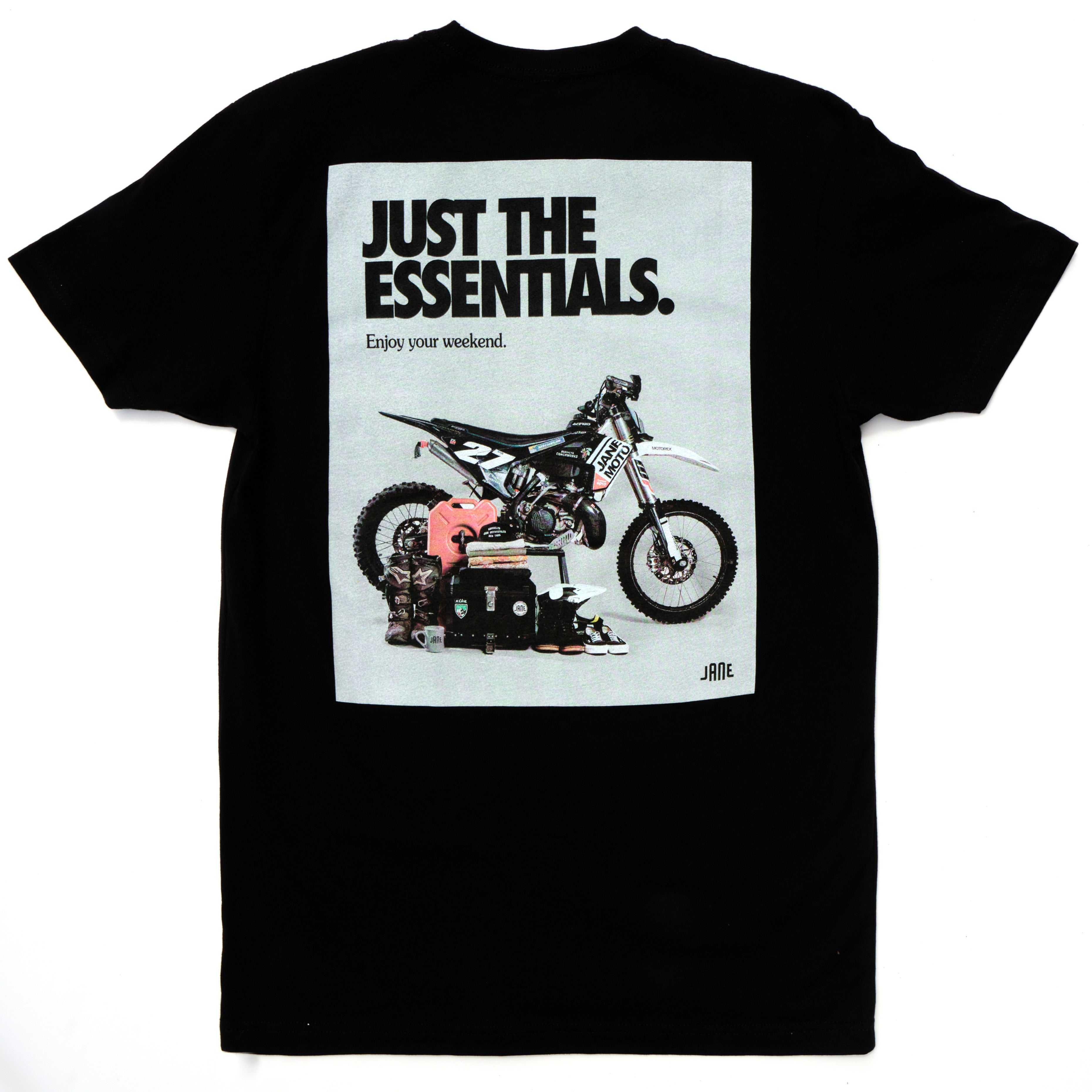 JUST THE ESSENTIALS SHORT SLEEVE - BLACK