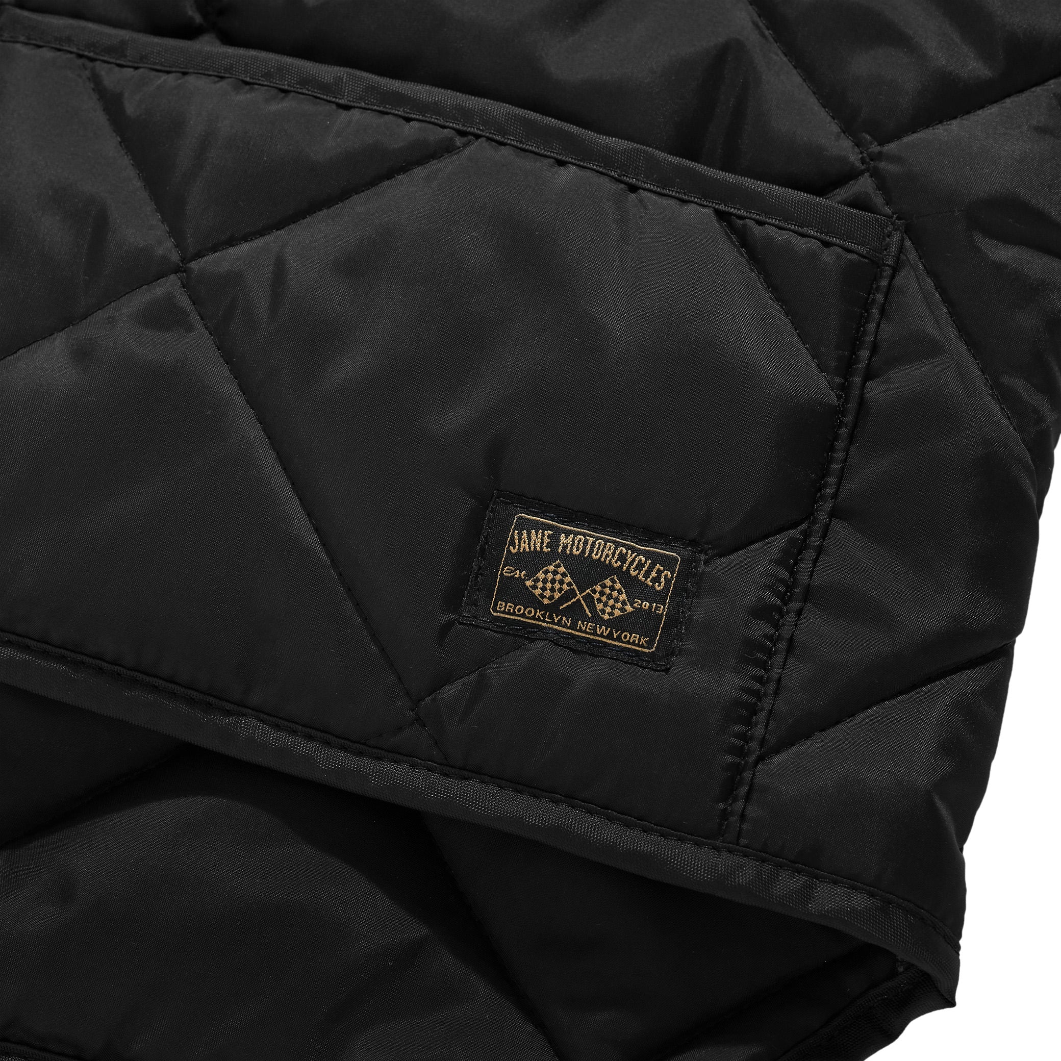 THE UNION QUILTED VEST - Black