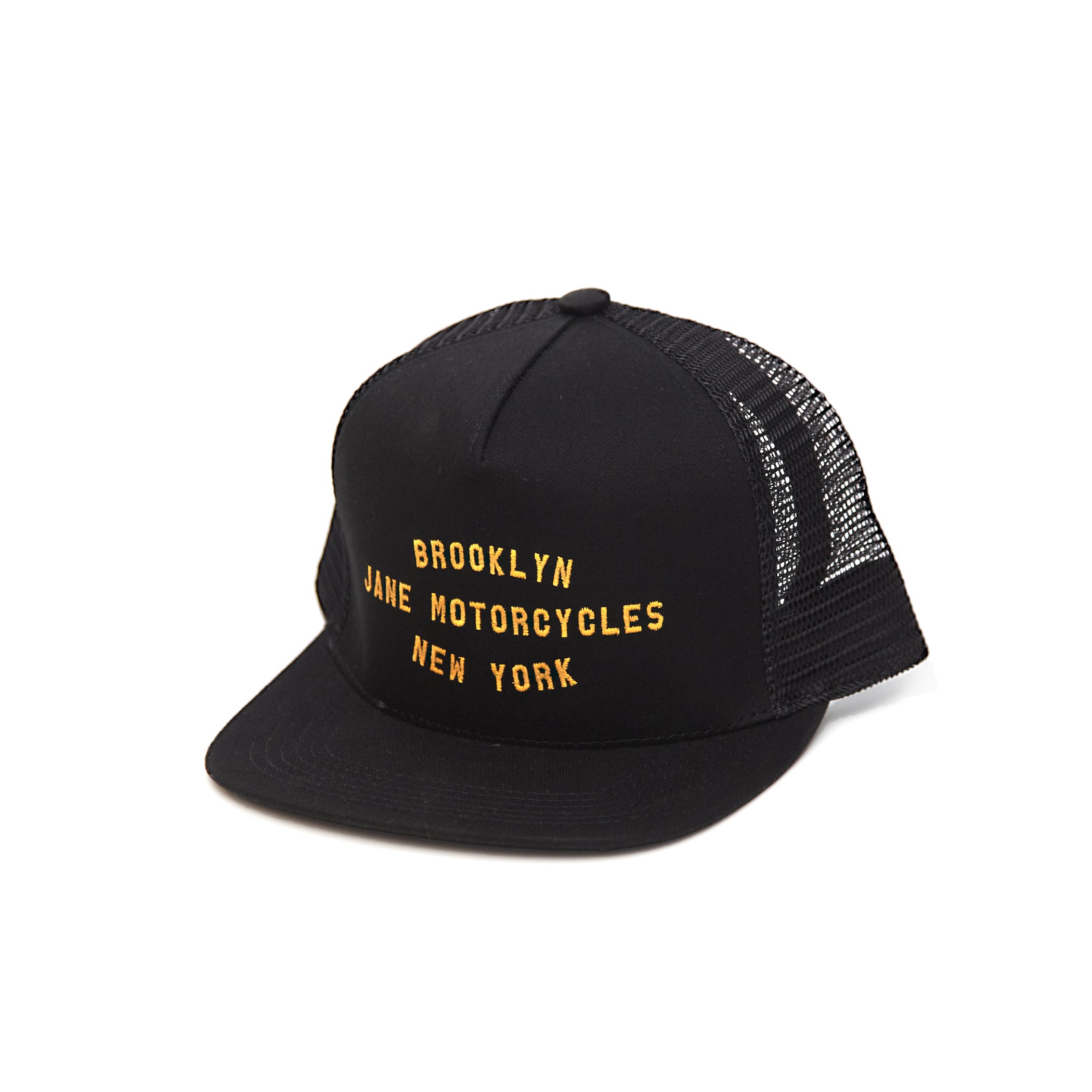 Shop Trucker - Old Gold on Black