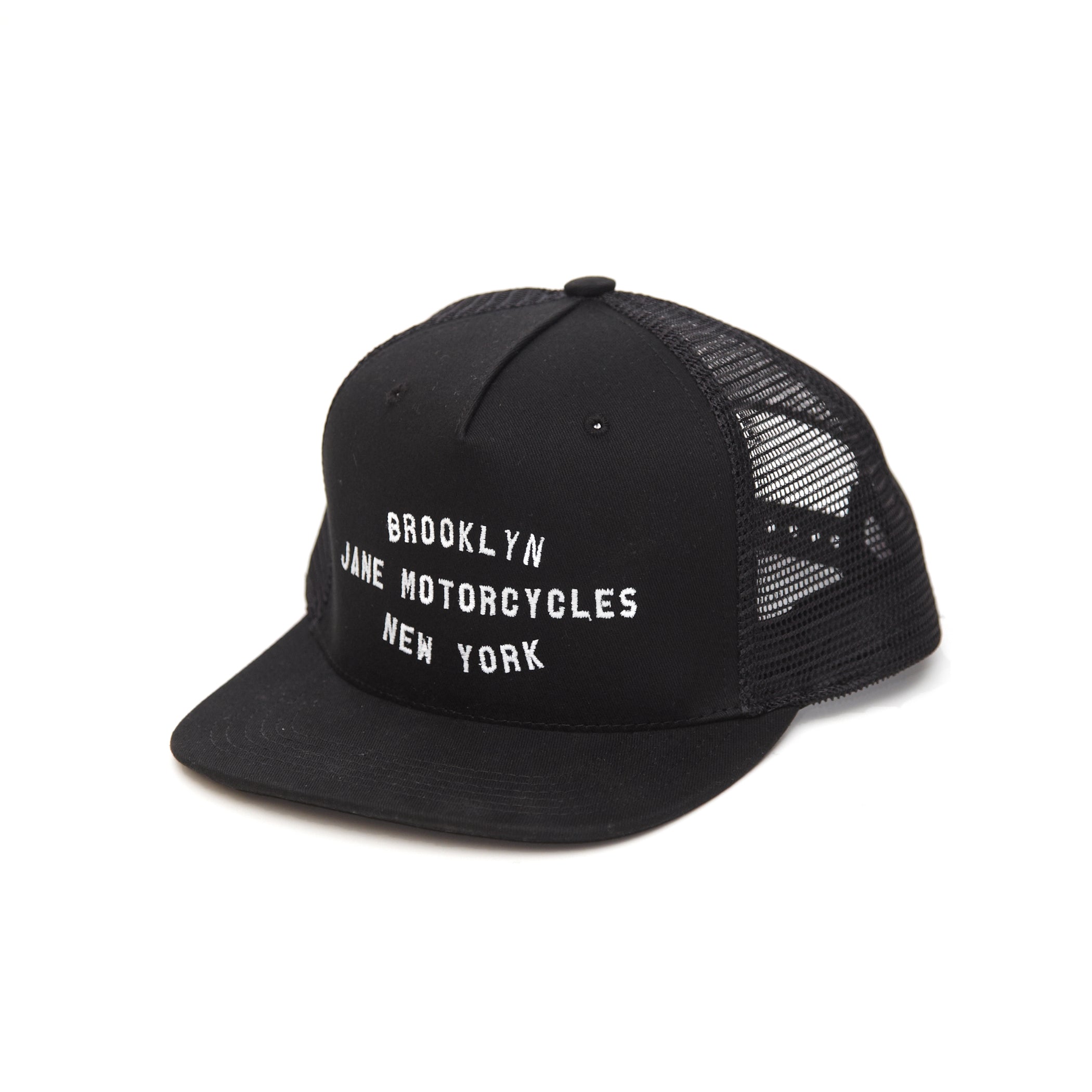 Shop Trucker - White on Black