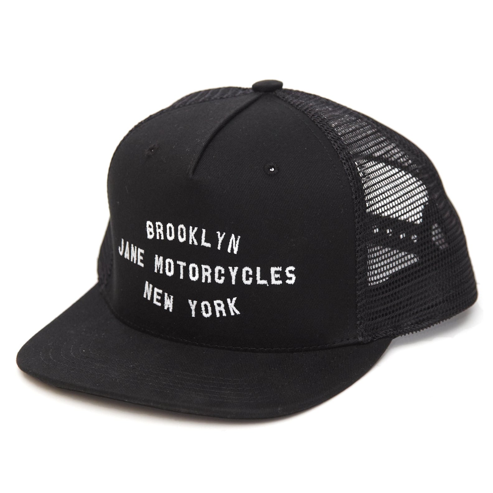 Shop Trucker - White on Black