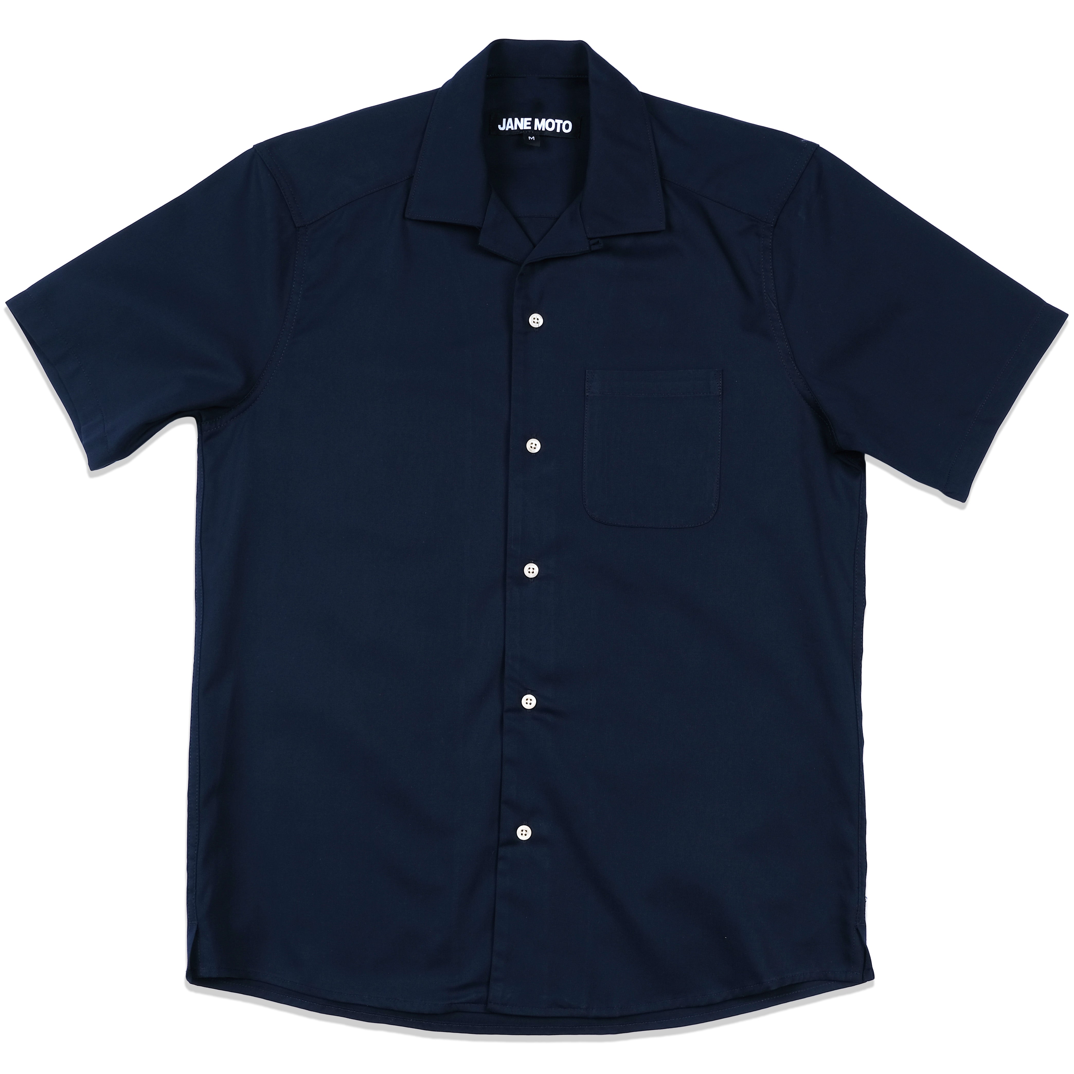 Camp Collar Shirt - Navy