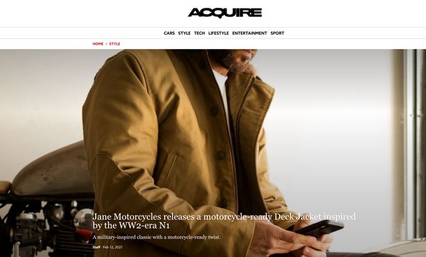 Acquire Magazine X JANE Deck Jacket