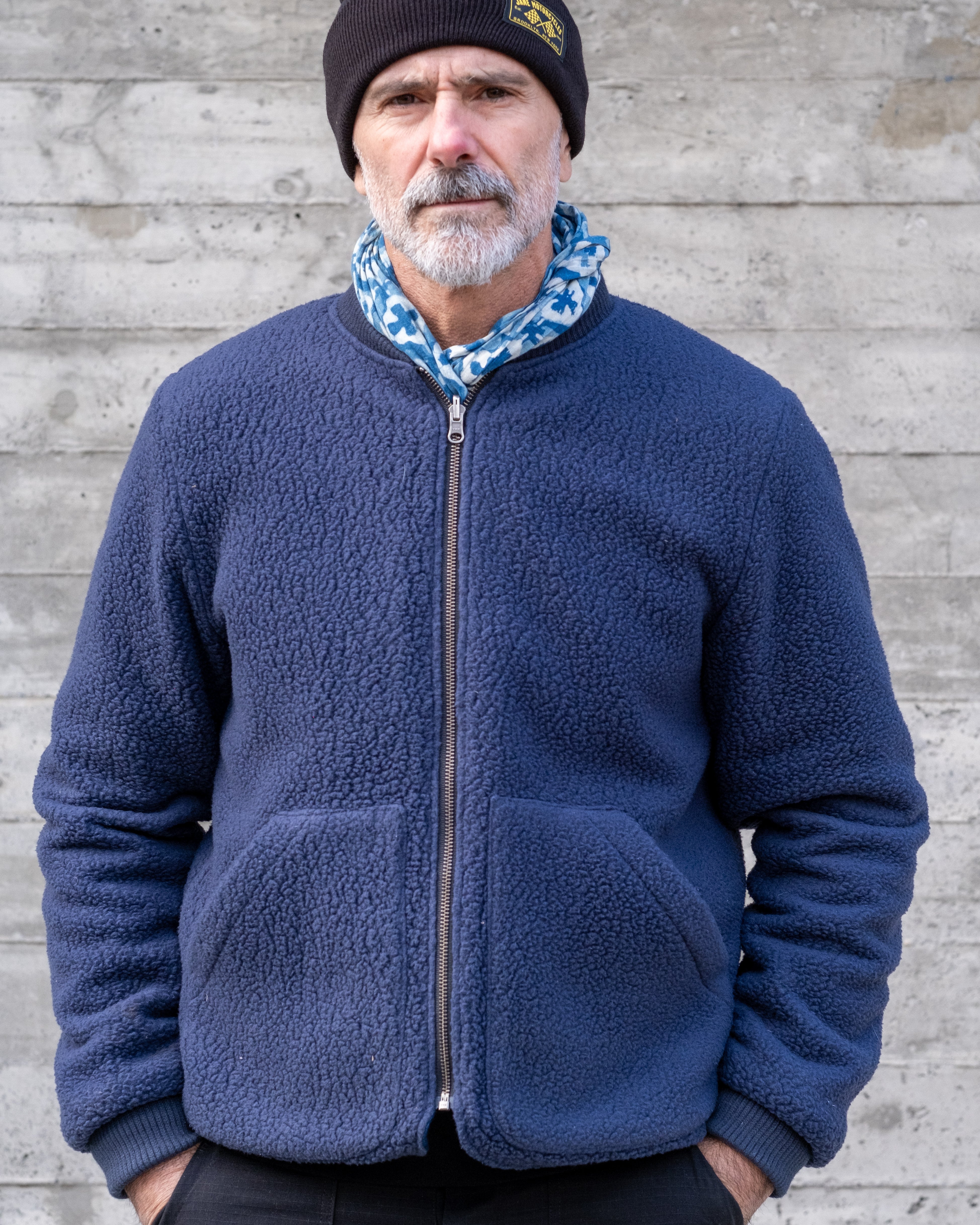 Humboldt Polartec® Liner Reversible Jacket - indigo sashiko