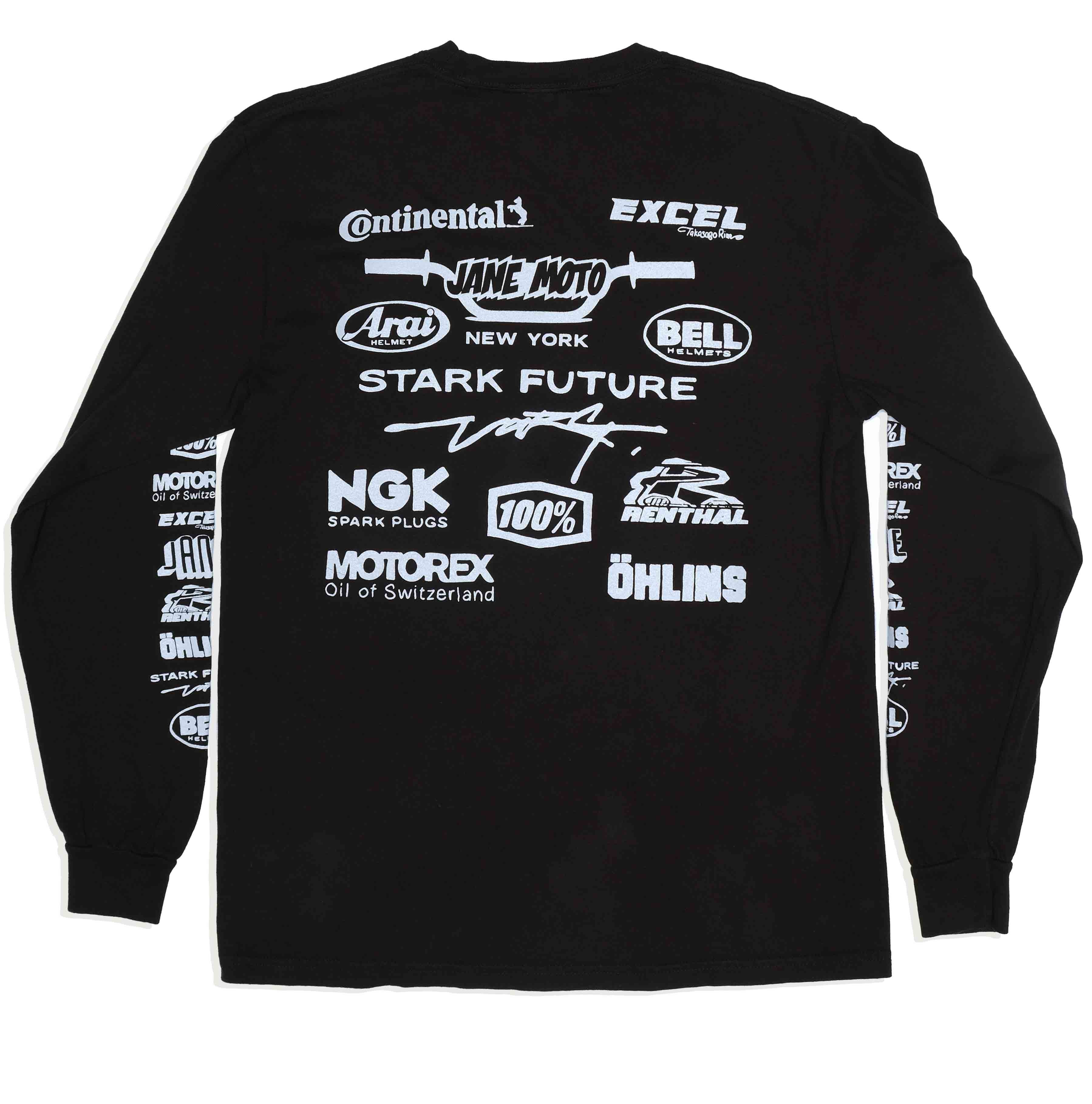 SPONSOR LONG SLEEVED T-SHIRT-Black