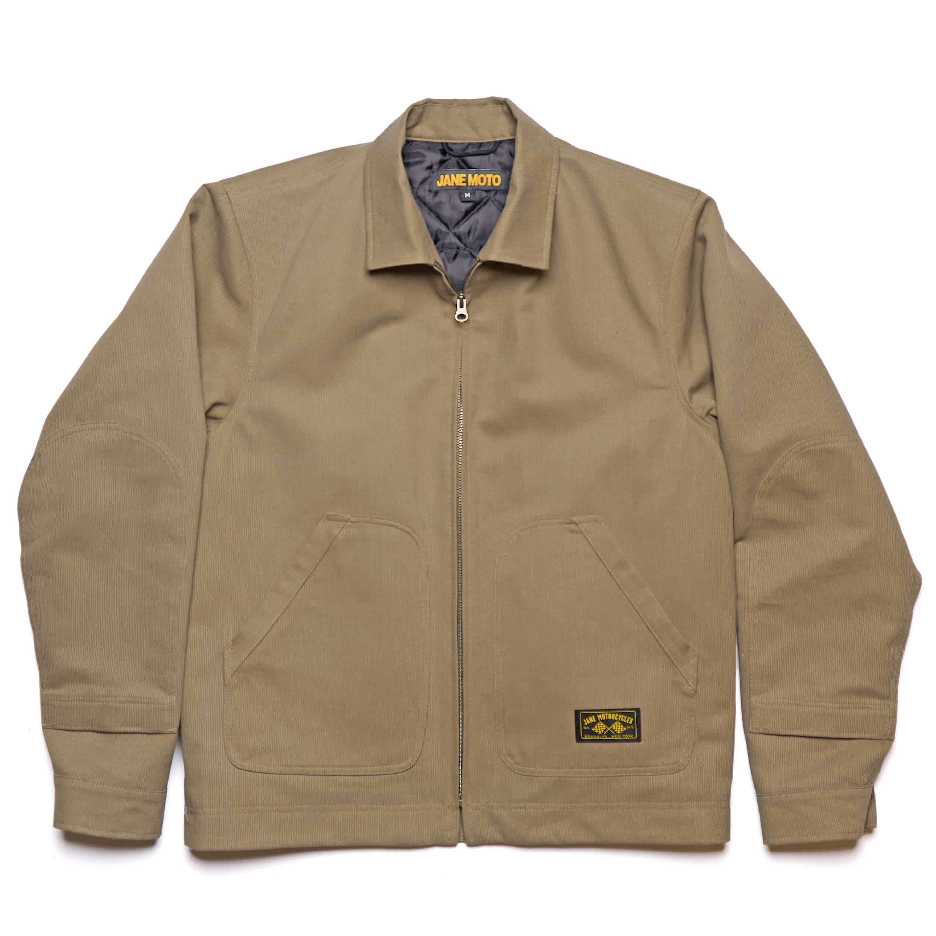Lined Mechanic's Jacket - Moss Bedford Cord