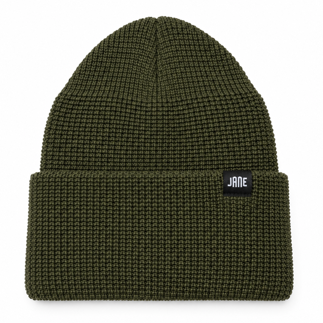 MERINO WOOL WATCH CAP - OLIVE