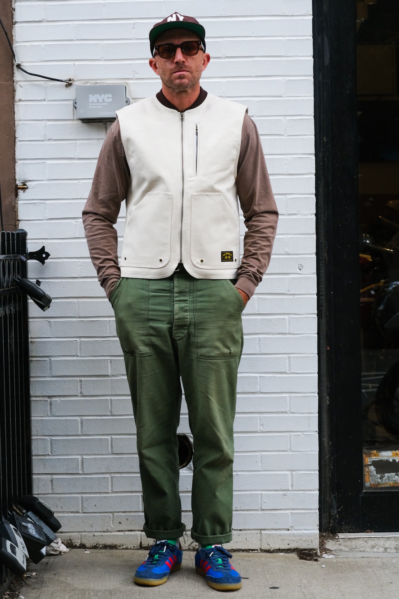 BQE Heavyweight Canvas Vest - NATURAL