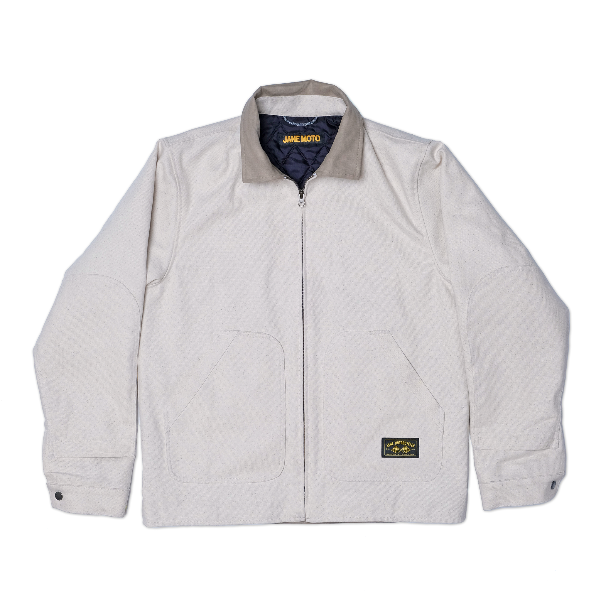 Lined Mechanic's Jacket - Natural Canvas