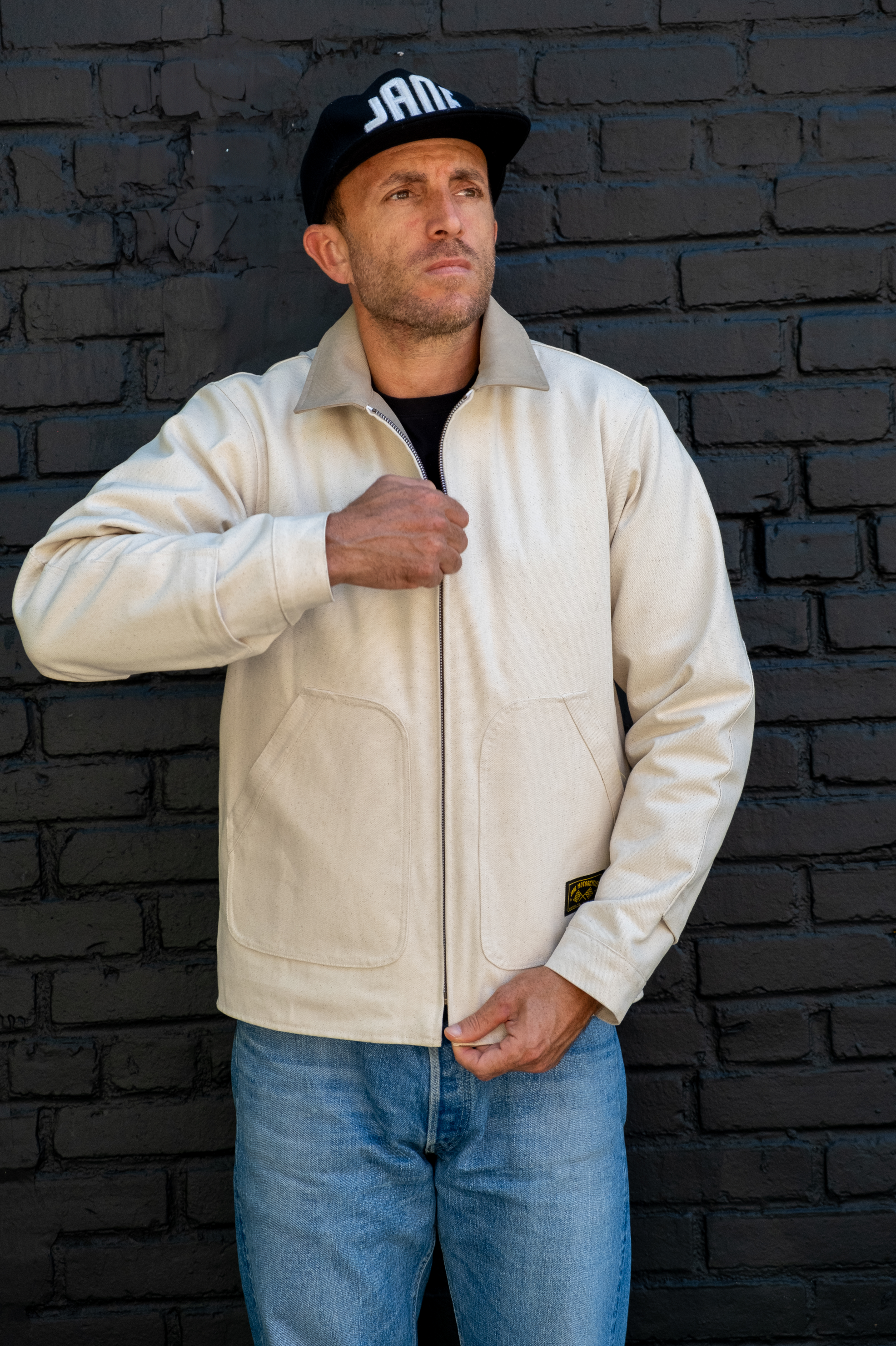 Lined Mechanic's Jacket - Natural Canvas
