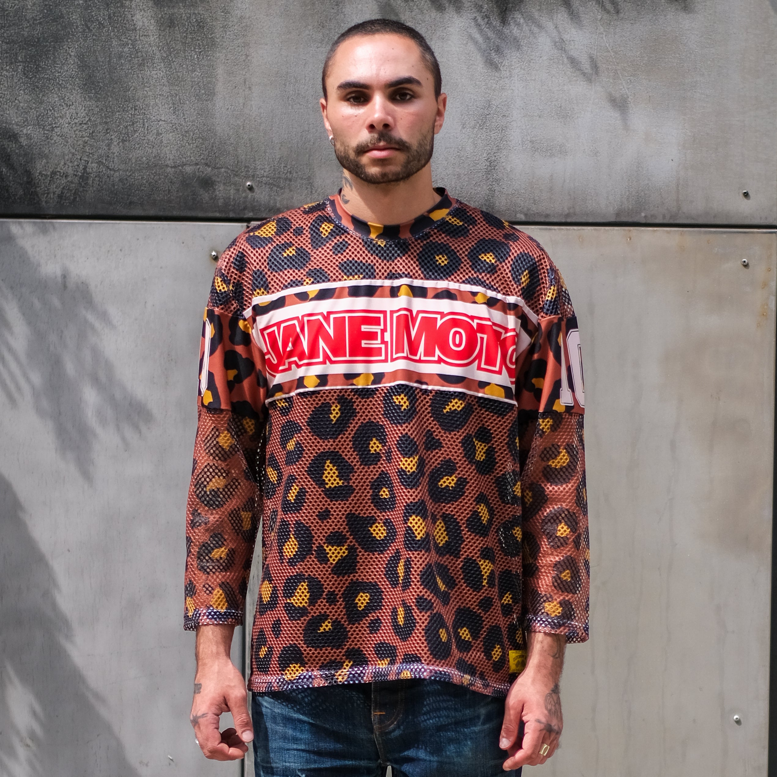 Cheetah Mesh Jersey L/S