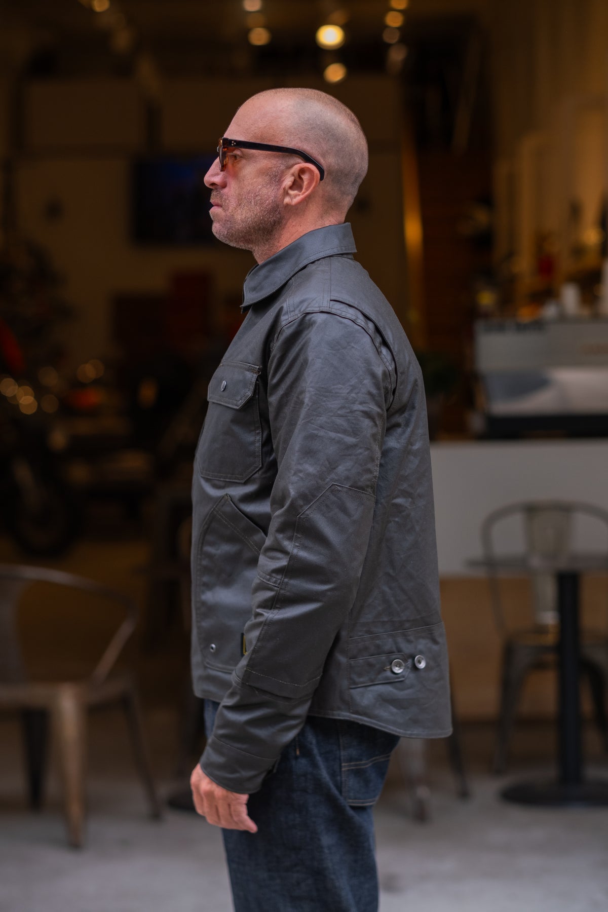 The Driggs Waxed Canvas Green Riding Jacket