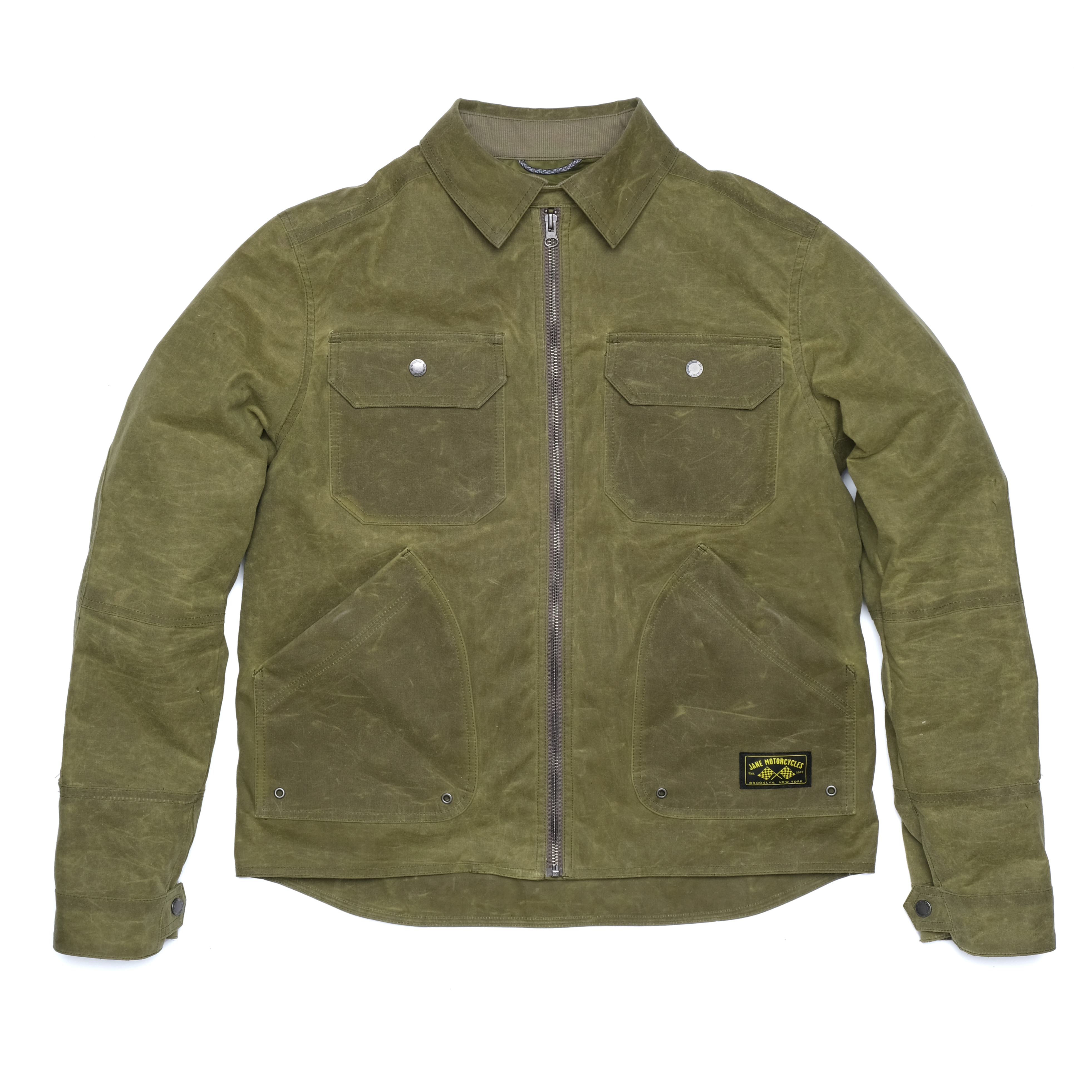 The Driggs Waxed Canvas Olive Riding Jacket