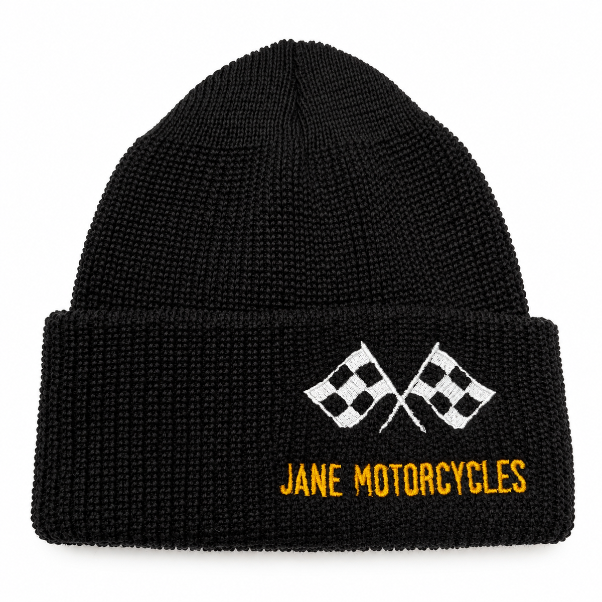 MERINO WOOL WATCH CAP - RACING FLAGS