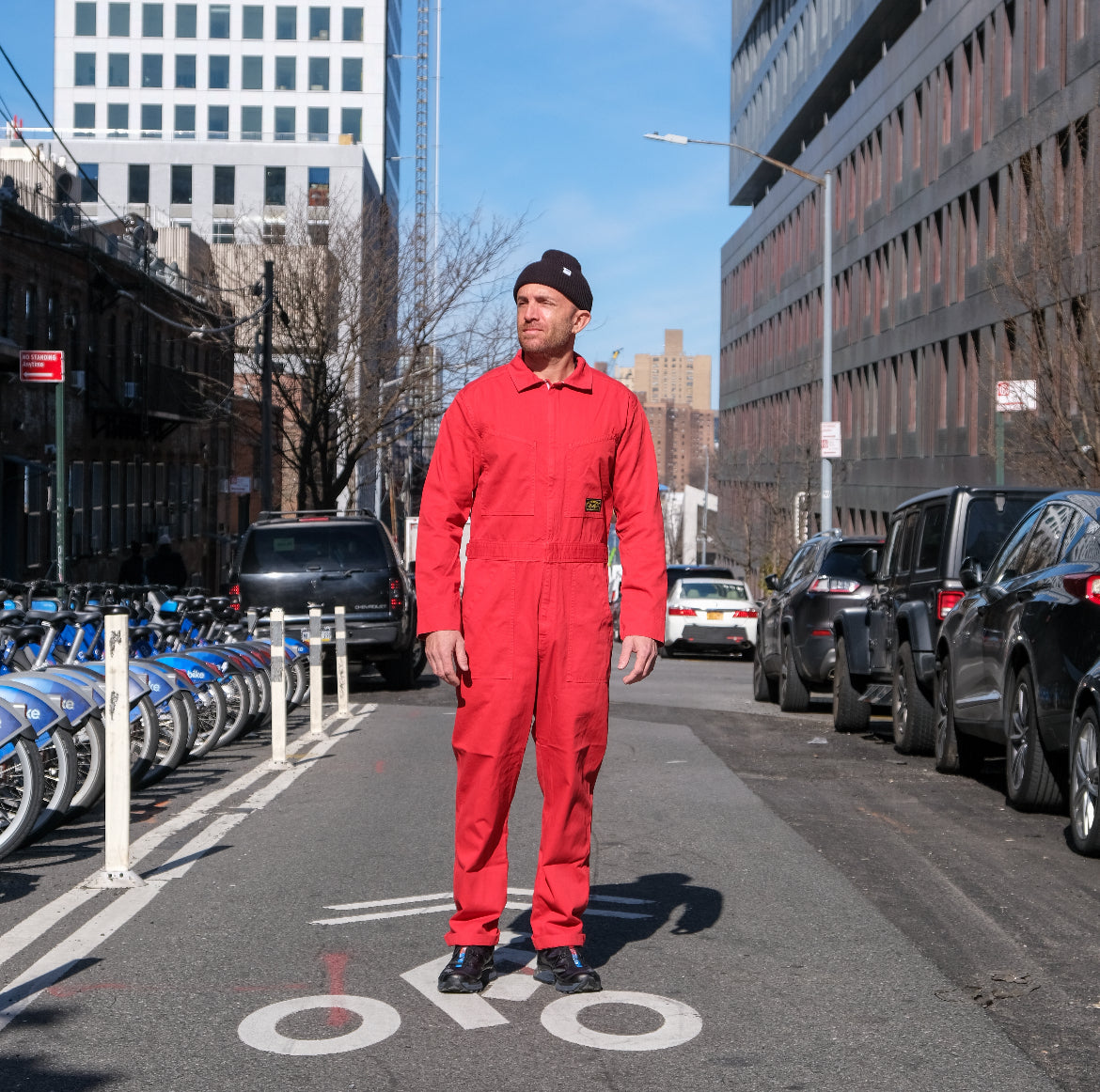 Red Garment Dyed Coveralls