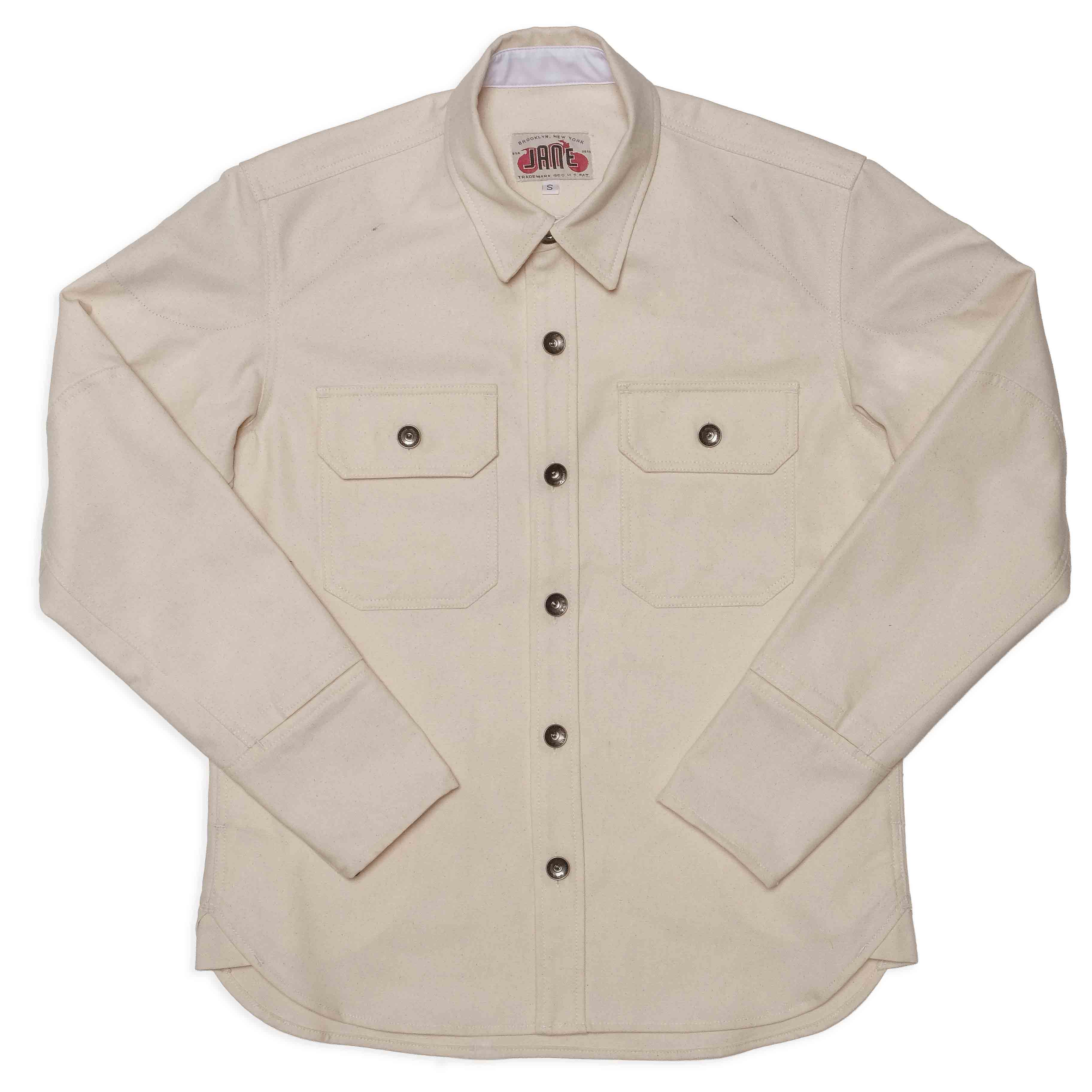 The Mercer Riding Shirt - 10oz Organic Cotton - Natural