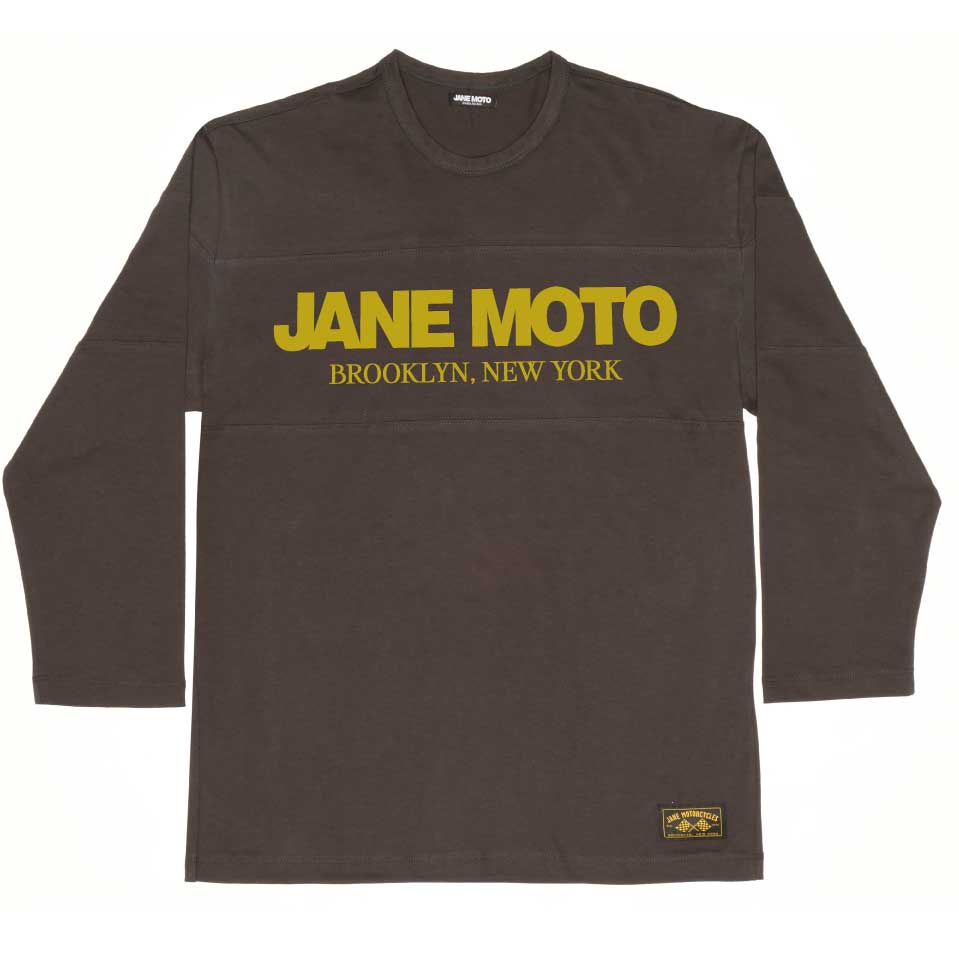JANE MOTO - MIDWEIGHT VINTAGE FOOTBALL JERSEY - OIL