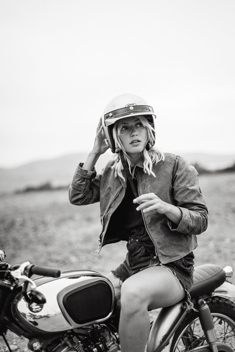 The Women's Driggs Waxed Canvas Field Tan Riding Jacket