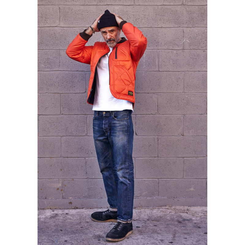 Humboldt Quilted Liner Jacket - Orange – Jane Motorcycles
