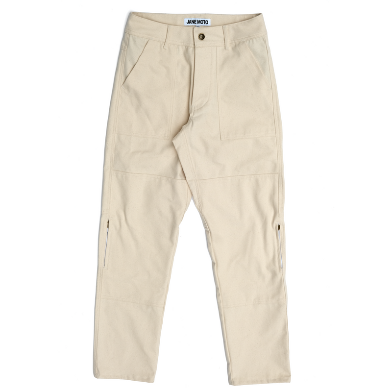 Bedford Canvas Double Knee Pant - Natural