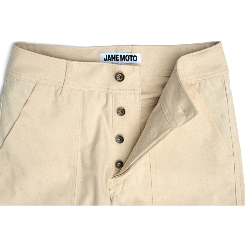 Jane Motorcycles Bedford Canvas Double Knee Pant - Tobacco