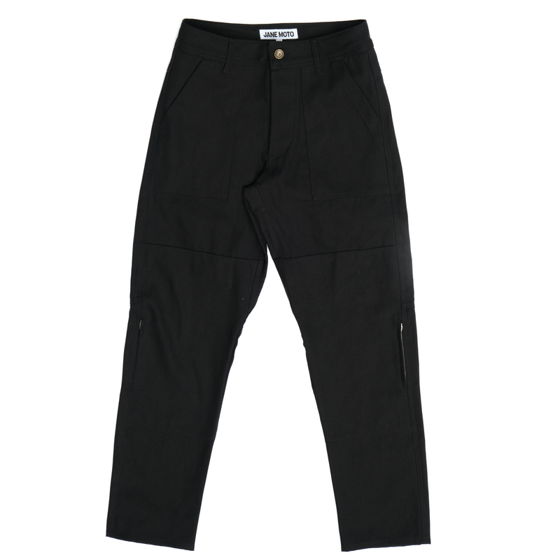 Bedford Canvas Double Knee Pant - Black – Jane Motorcycles