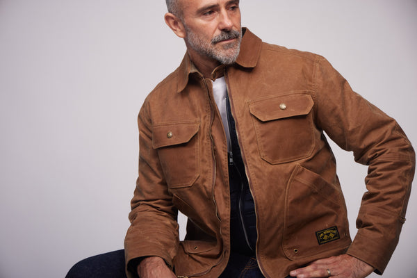The Driggs Waxed Canvas Field Tan Riding Jacket