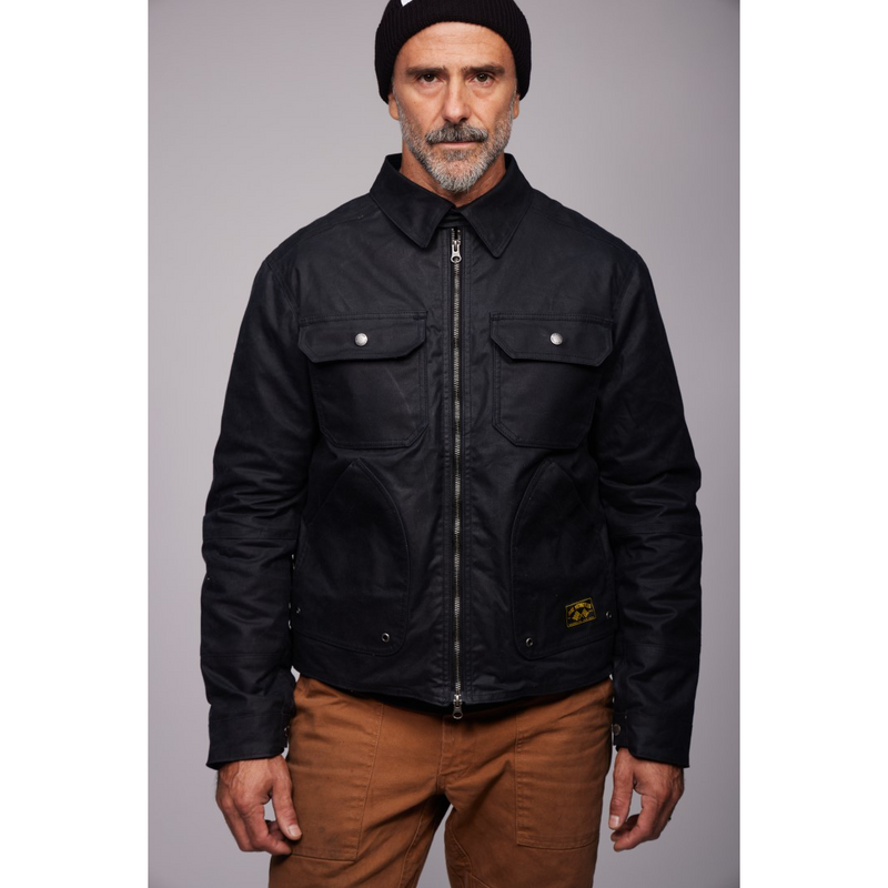 The Driggs Waxed Canvas Black Riding Jacket