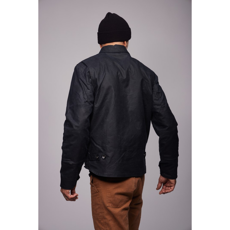 The Driggs Waxed Canvas Black Riding Jacket