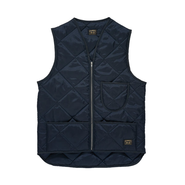 THE UNION QUILTED VEST - Navy